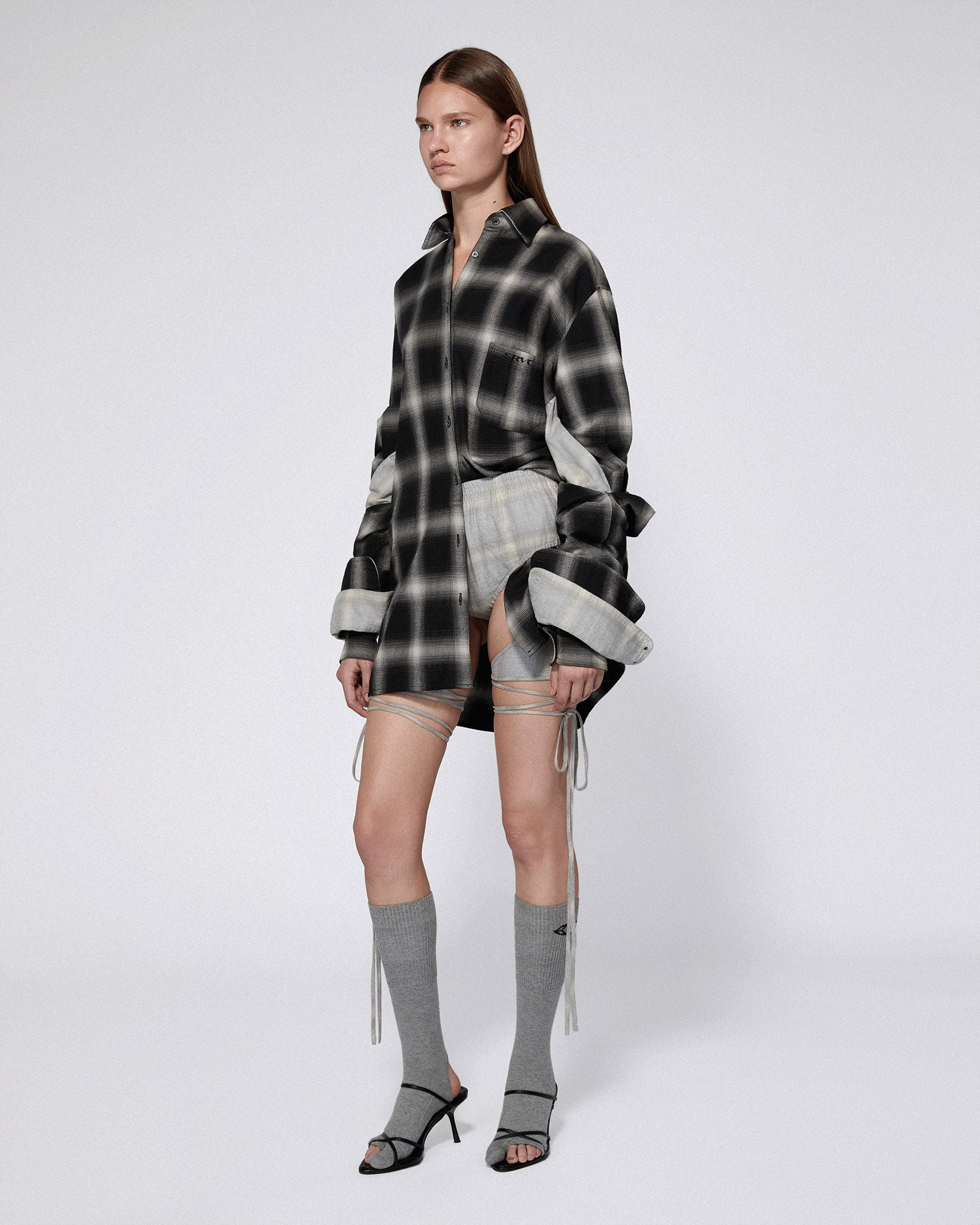 Misa skirt black check