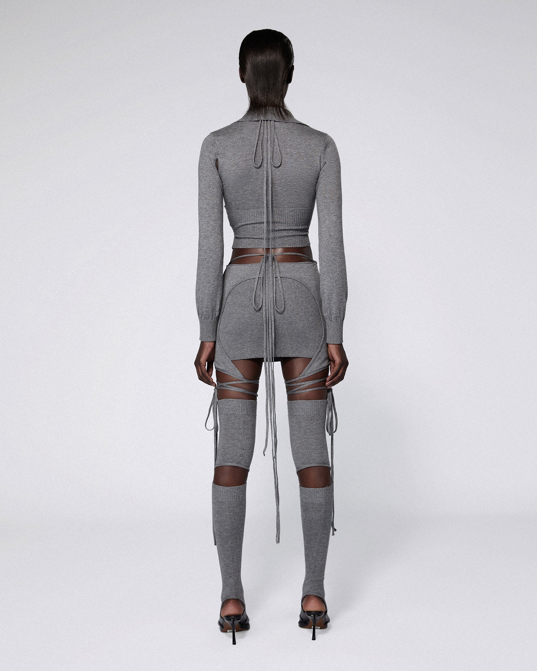 Armour tabi stockings grey