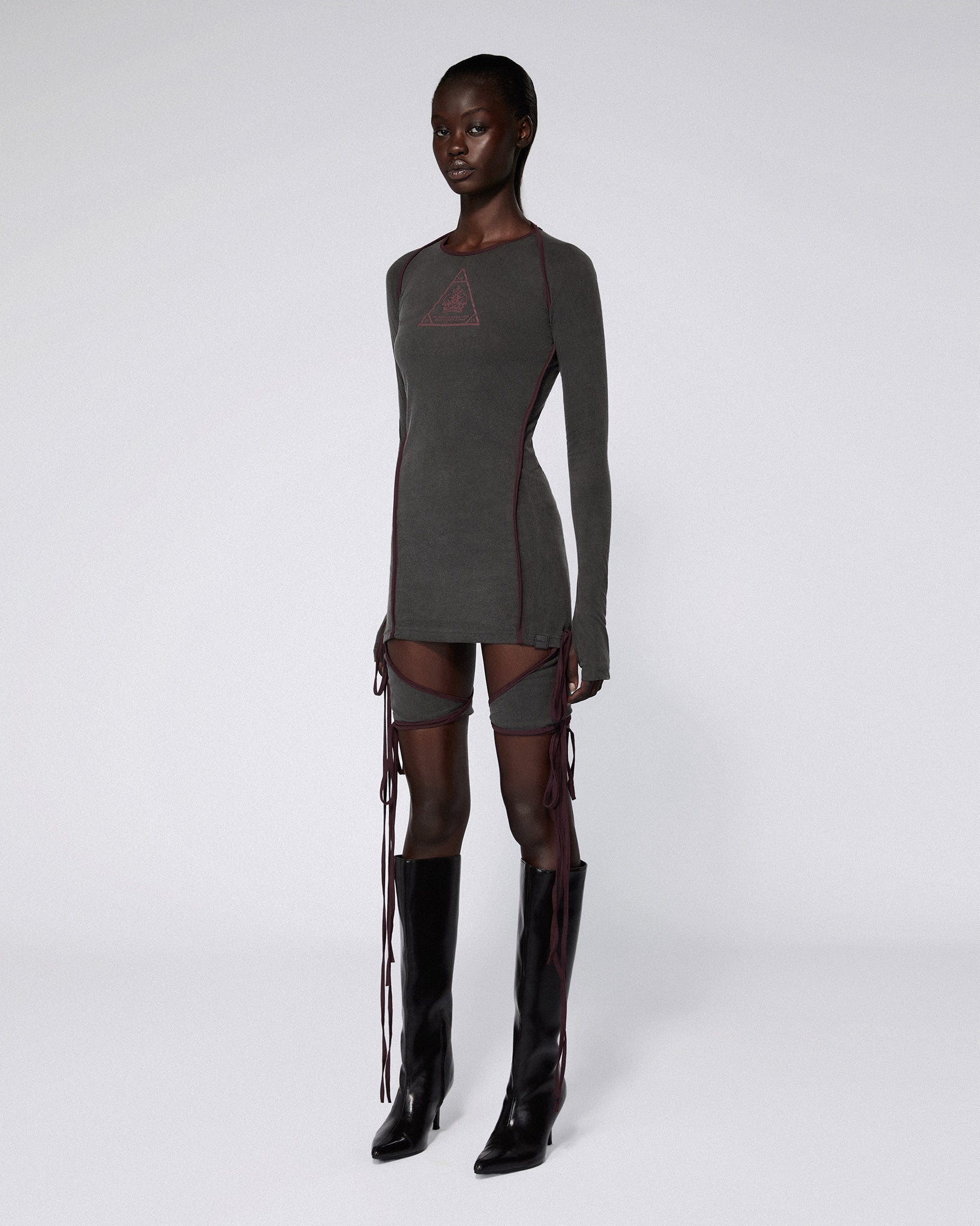 Scrt srvc - type a t-dress charcoal