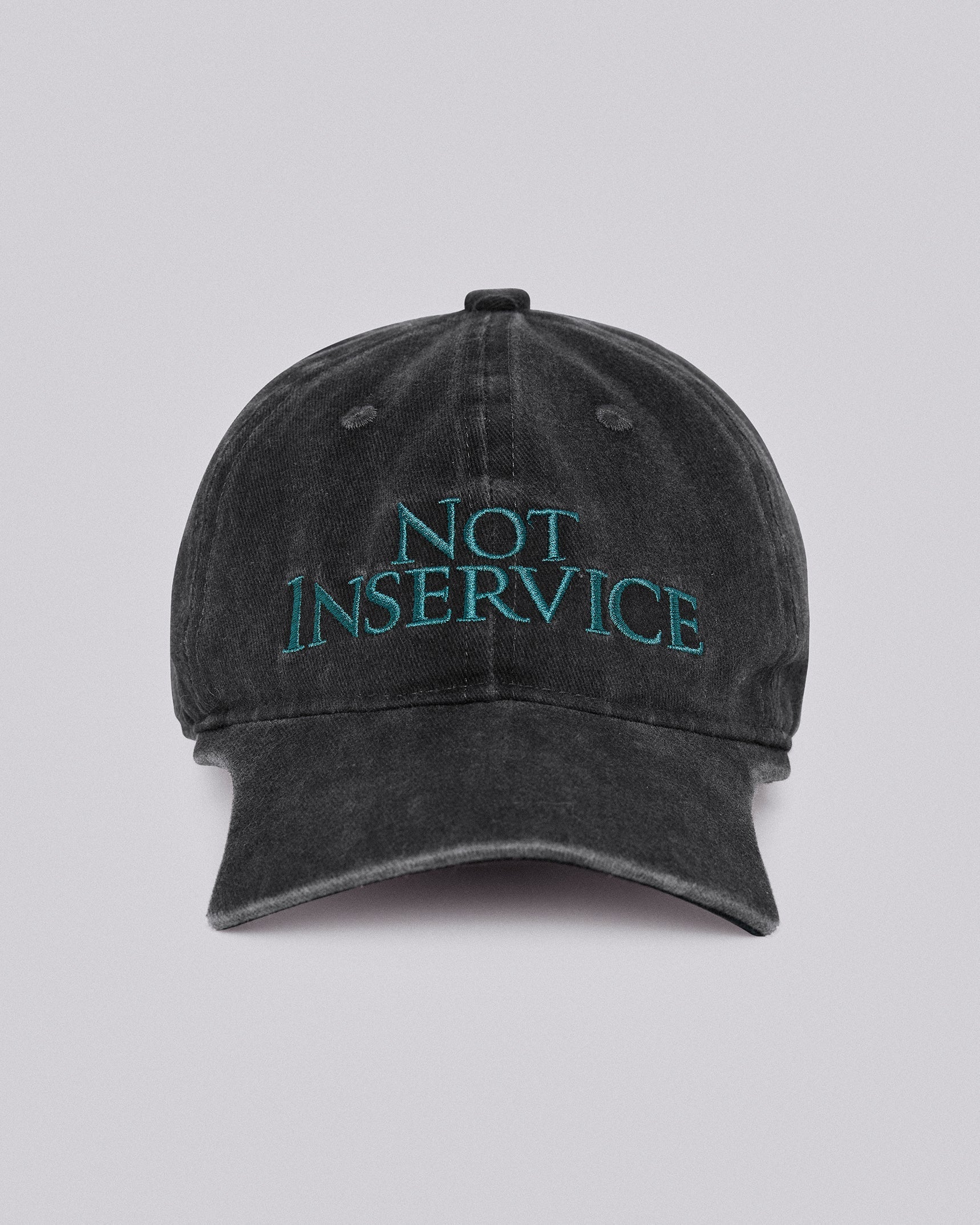 Not in service cap washed black