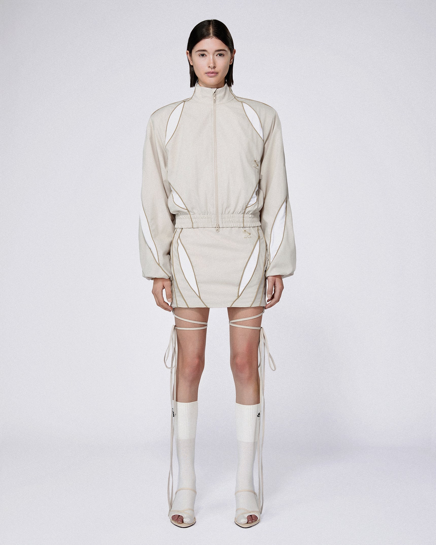 Slash track jacket stone