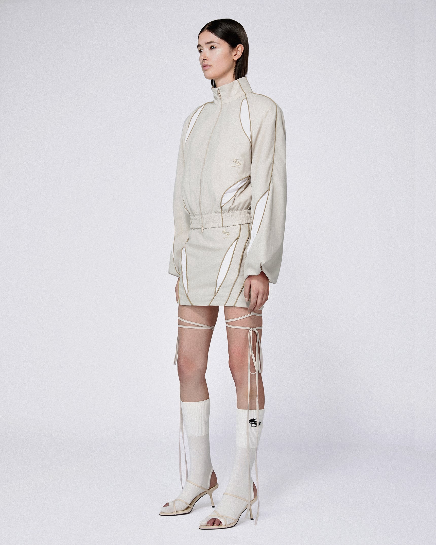 Slash track jacket stone