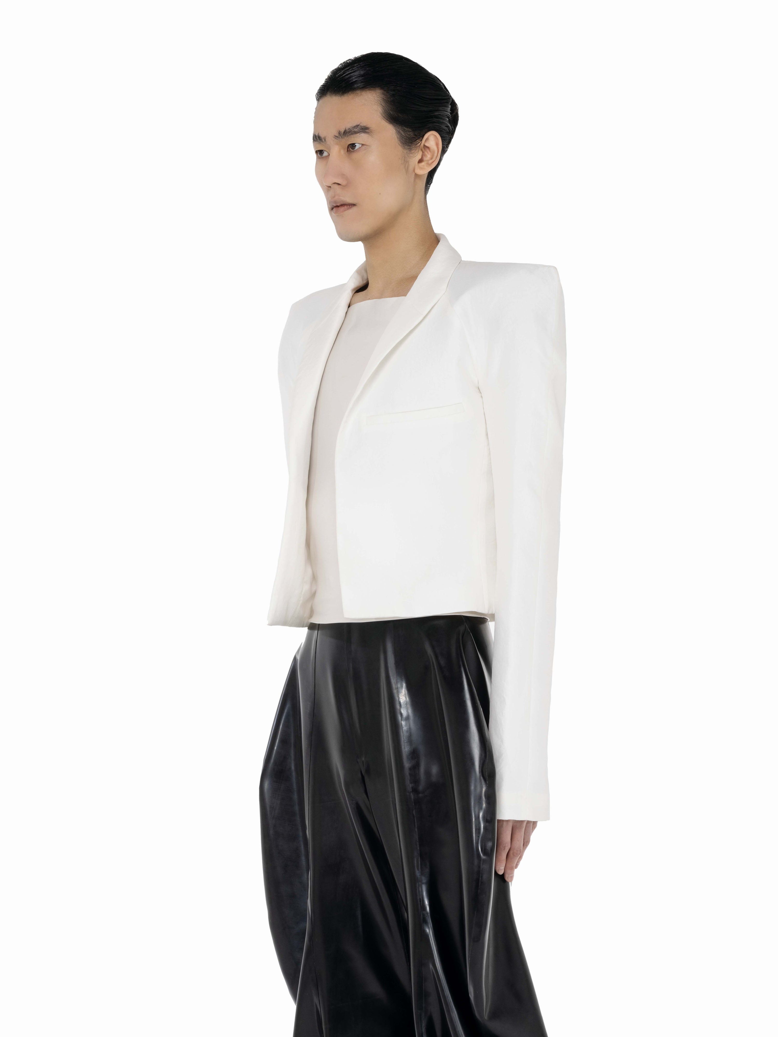 Stone blazer - white