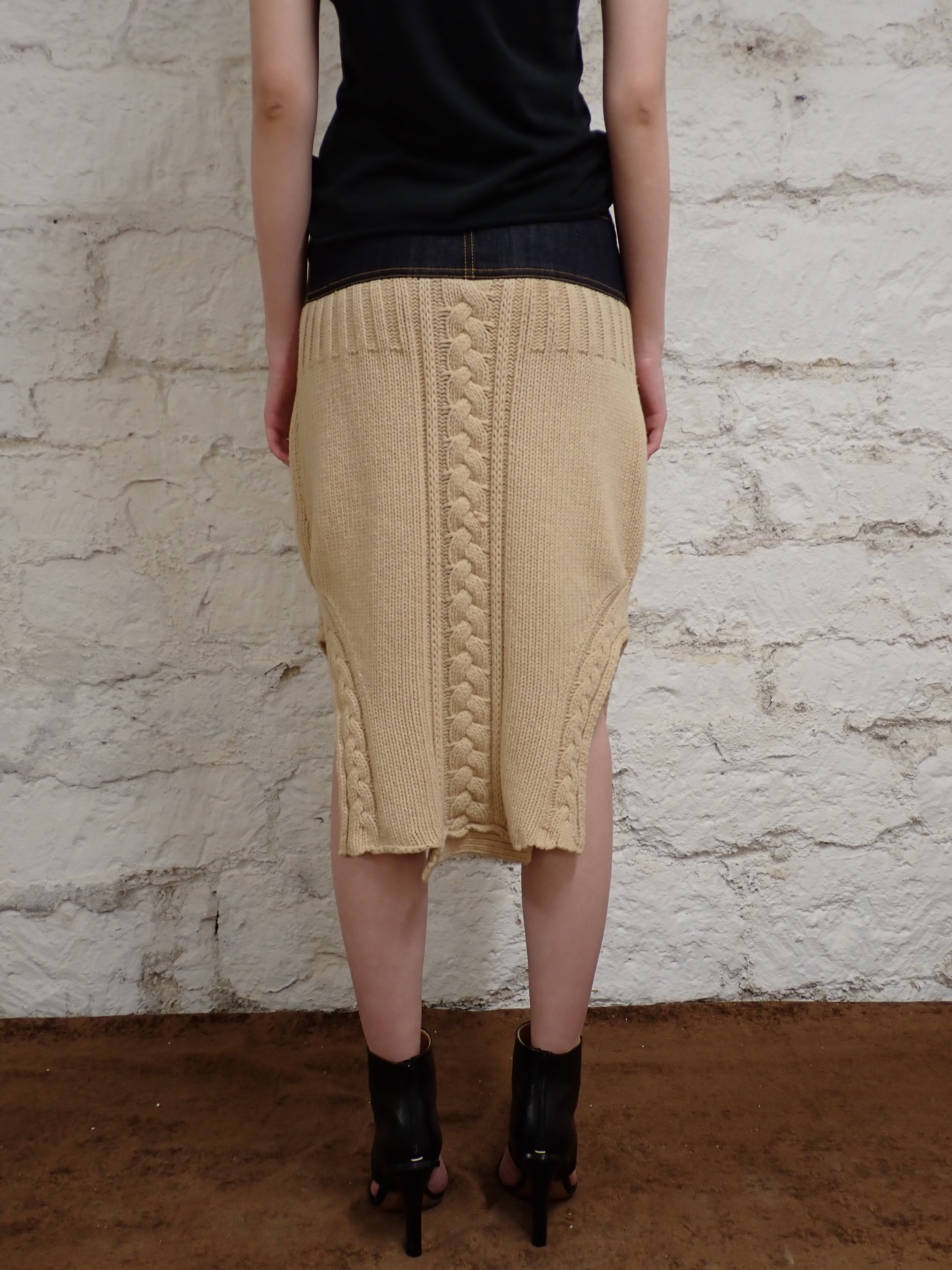 Jean paul gaultier midi skirt