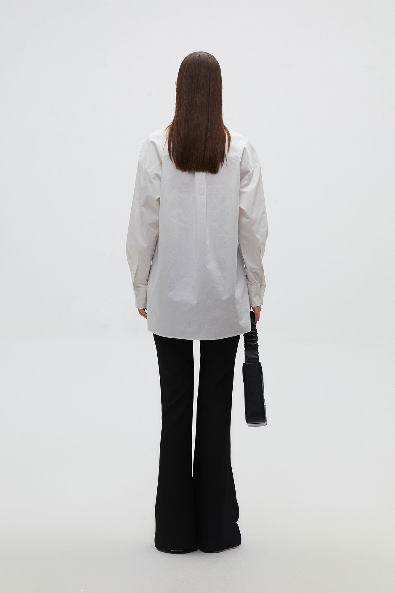Poplin star-cutout long shirt