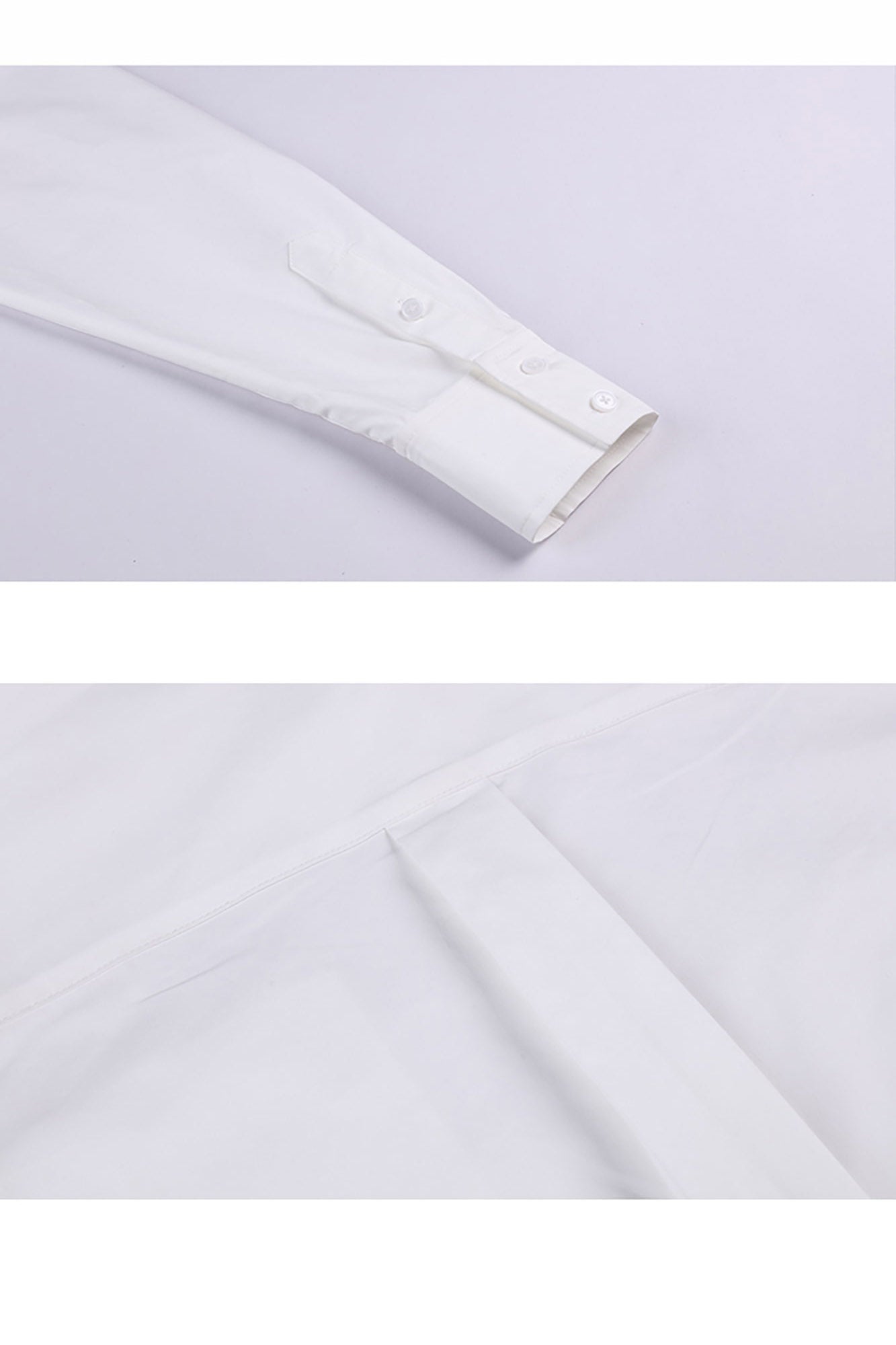 Poplin star-cutout long shirt