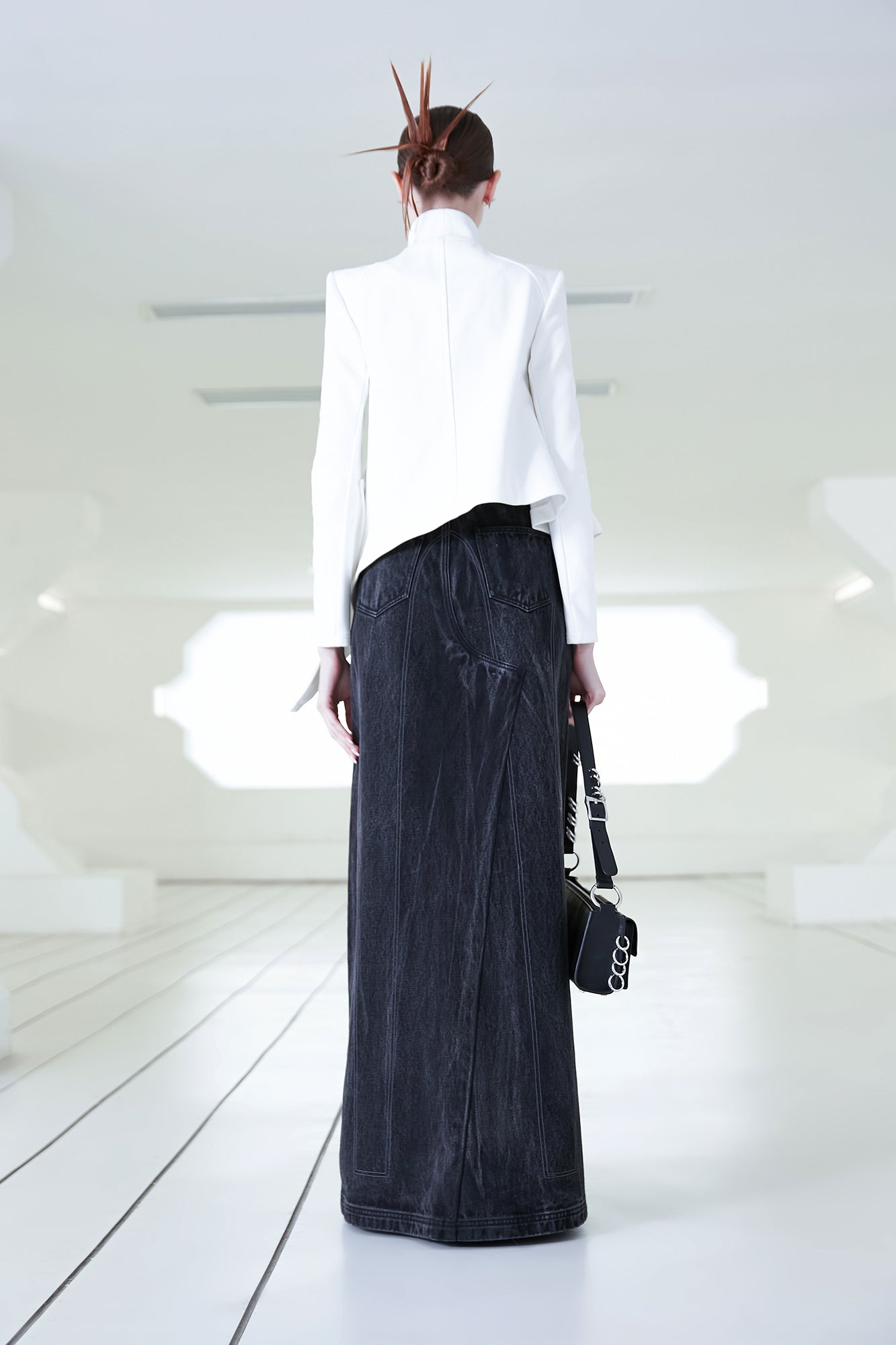 Asymmetrical hem jacket