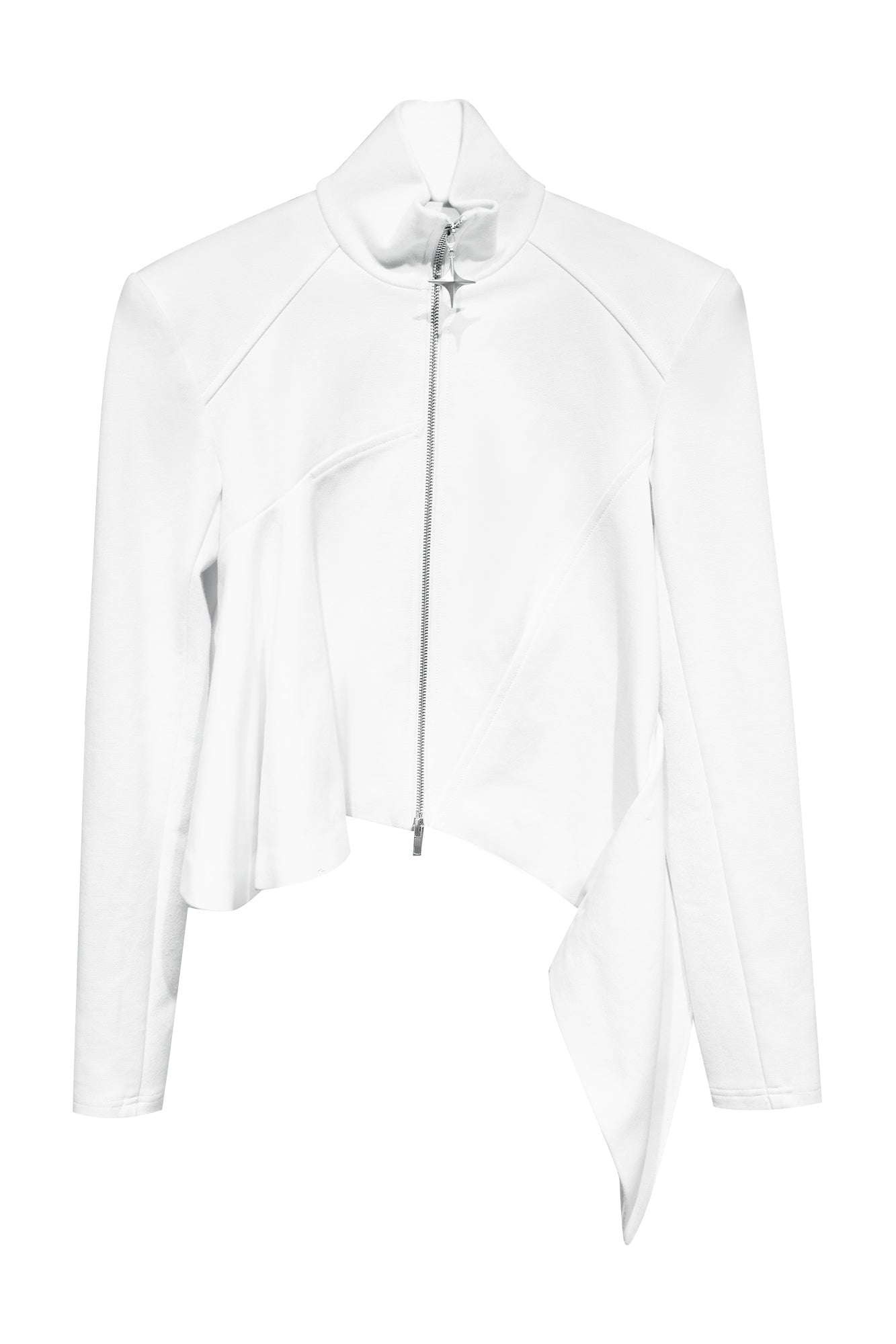 Asymmetrical hem jacket