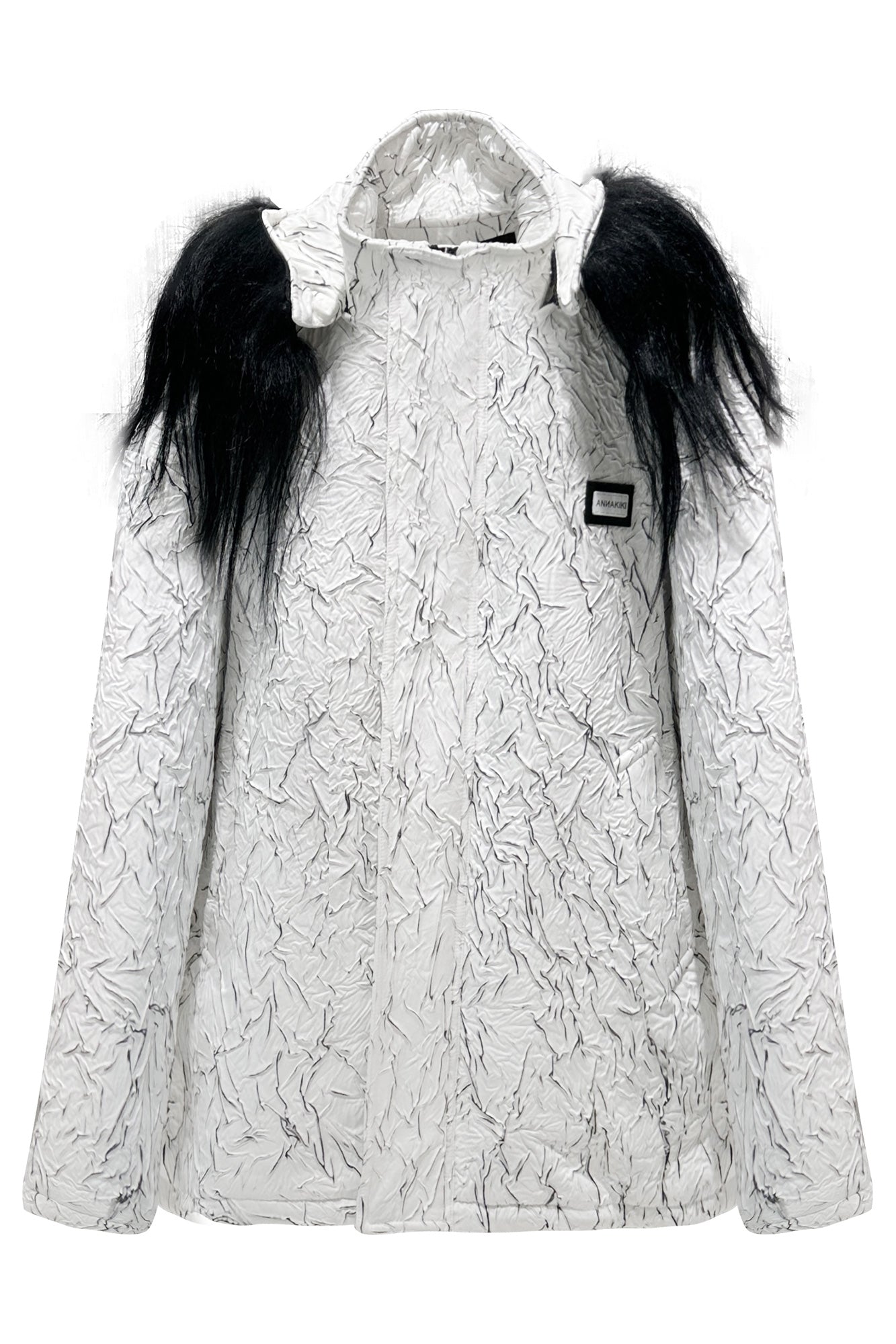 Pleated loose profile coat