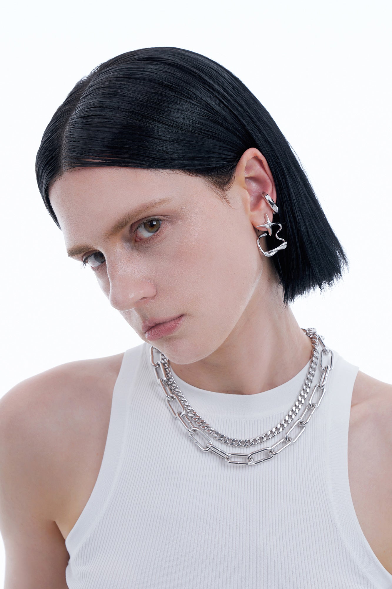 Four stars entangled earrings