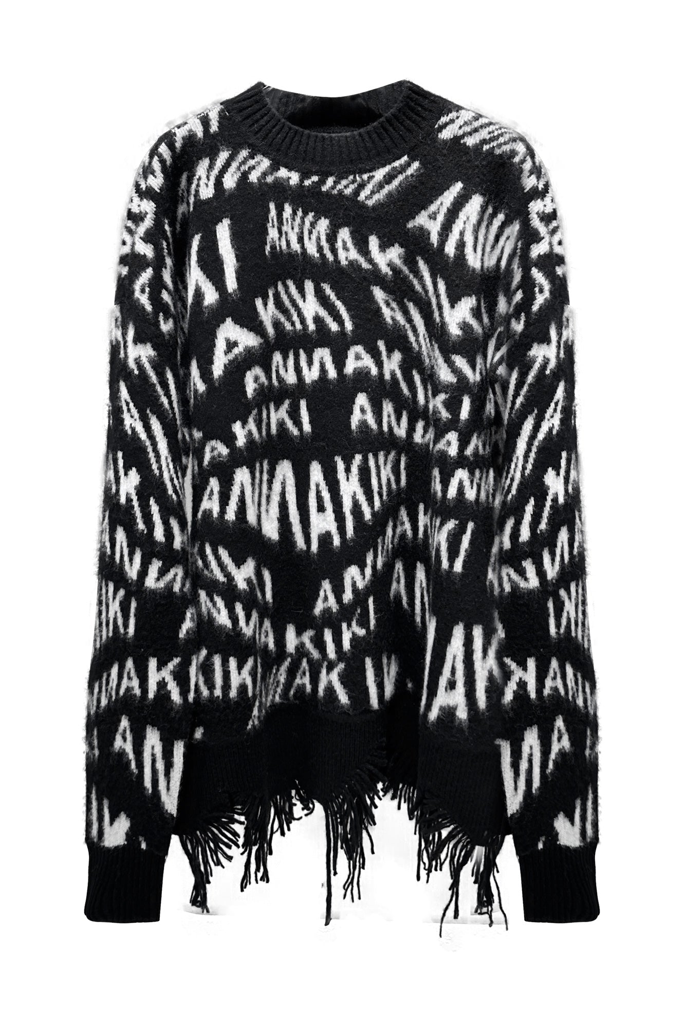 Twisted logo jacquard sweater