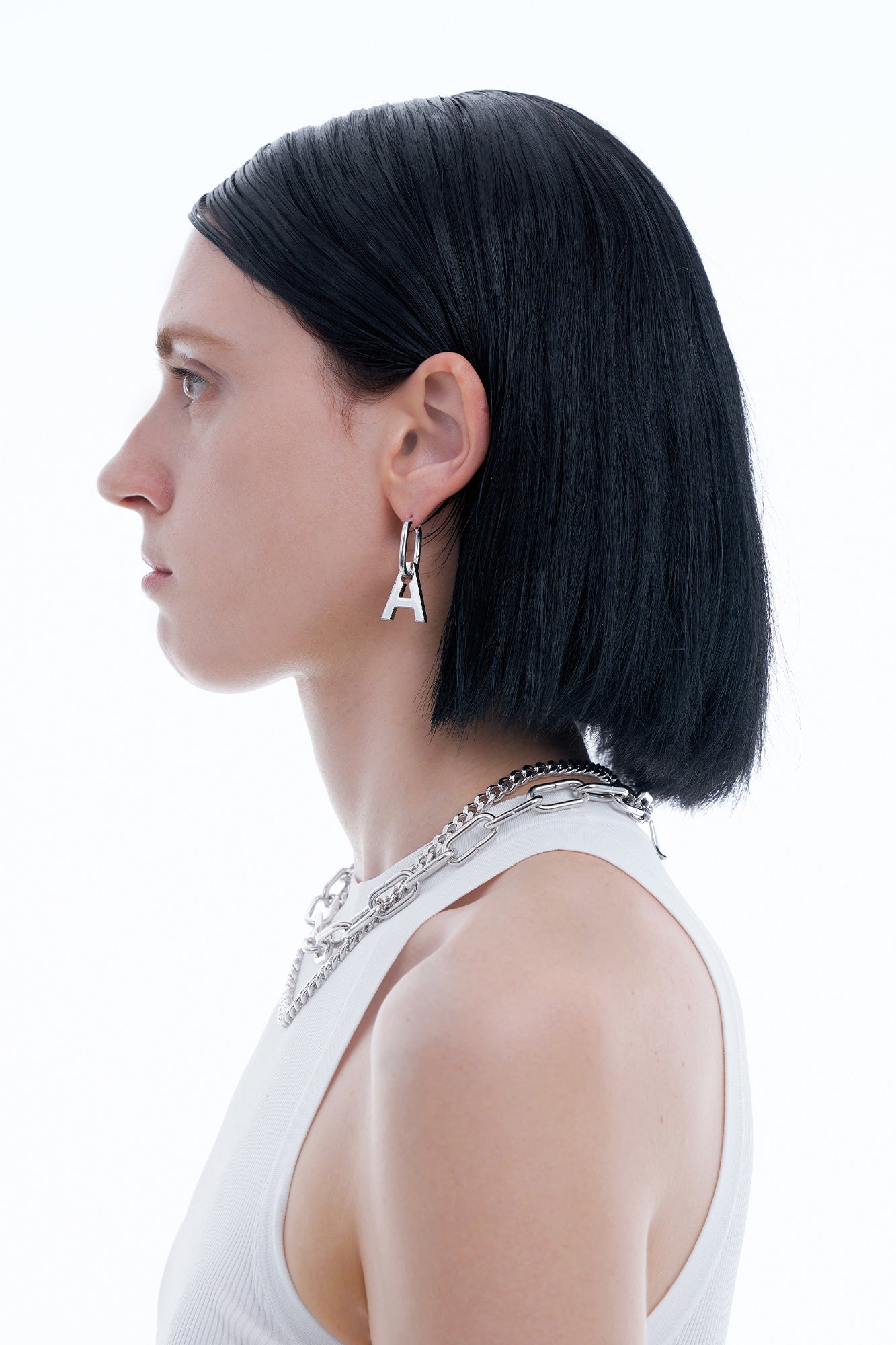 Vintage a-letter earrings