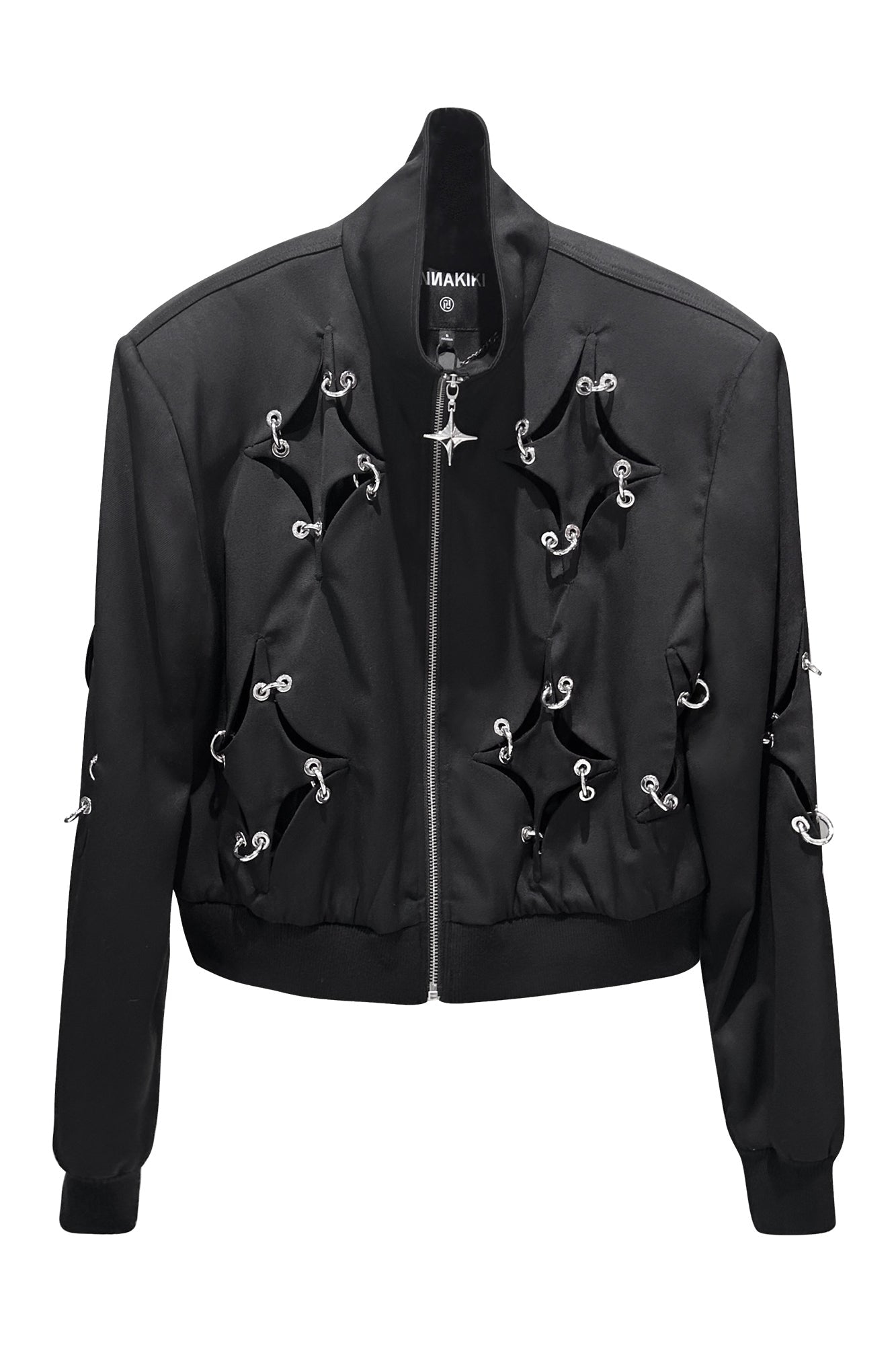 Acetate wool four star metal ring jacket