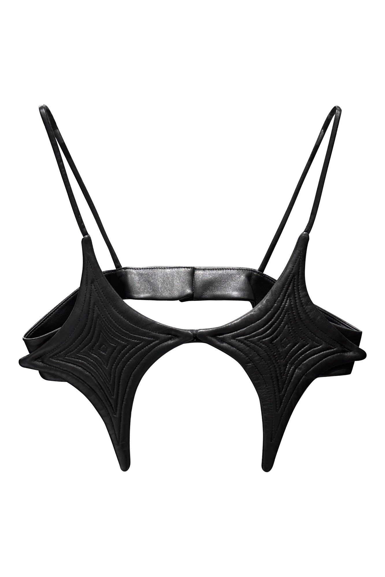Genuine leather four-star bandeau strap