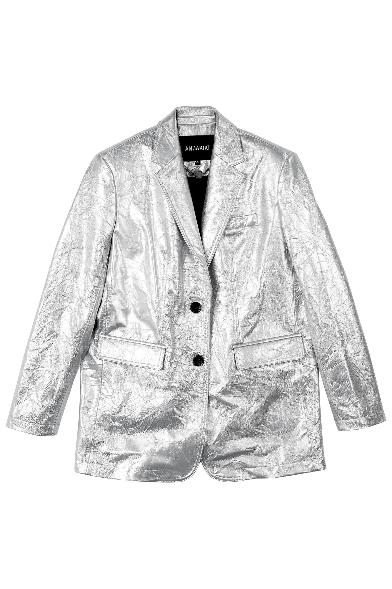 Leather embossed futuristic suit