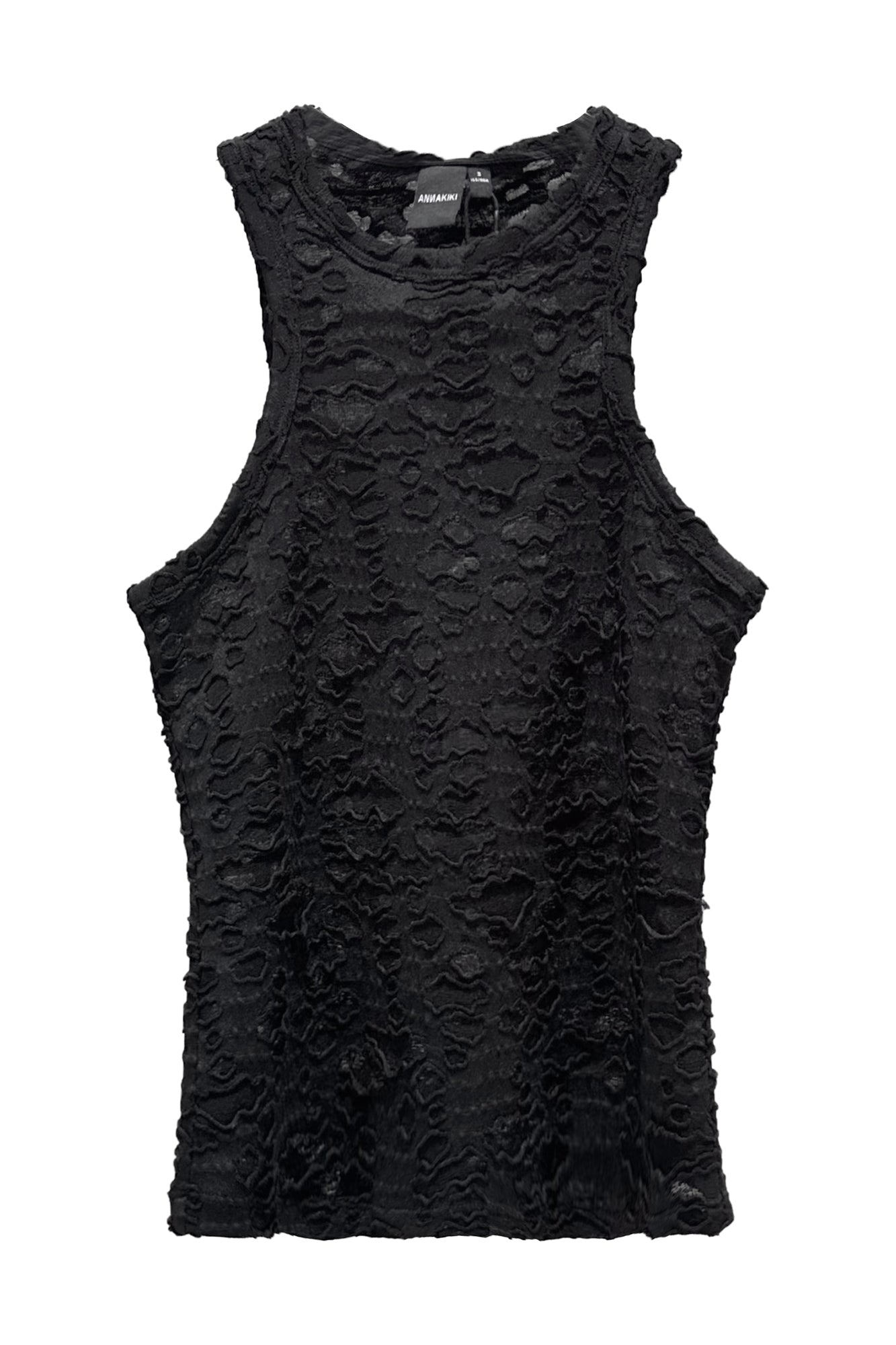 Perforated knitted vest