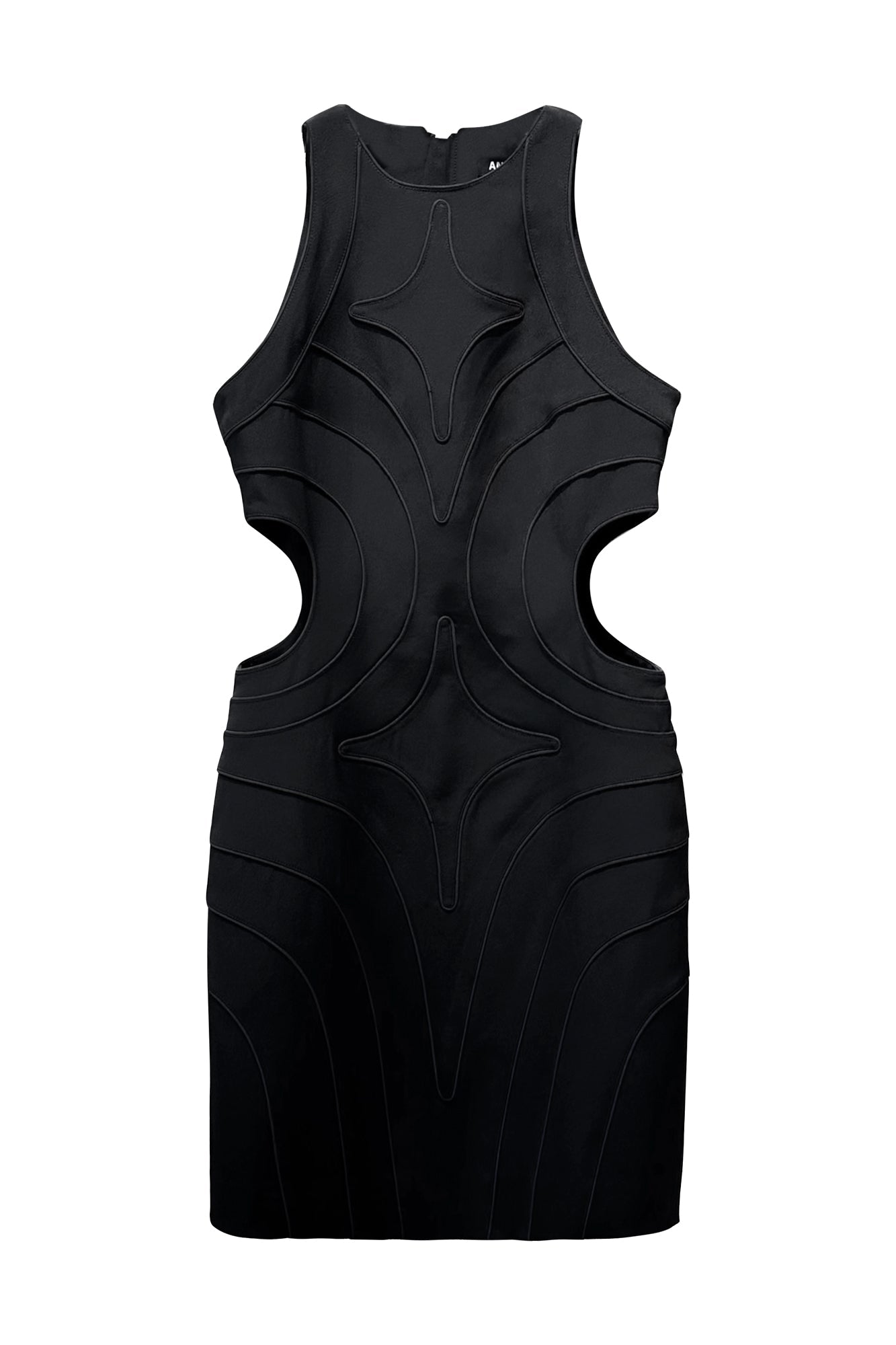 Four-pointed fractal star acetate dress