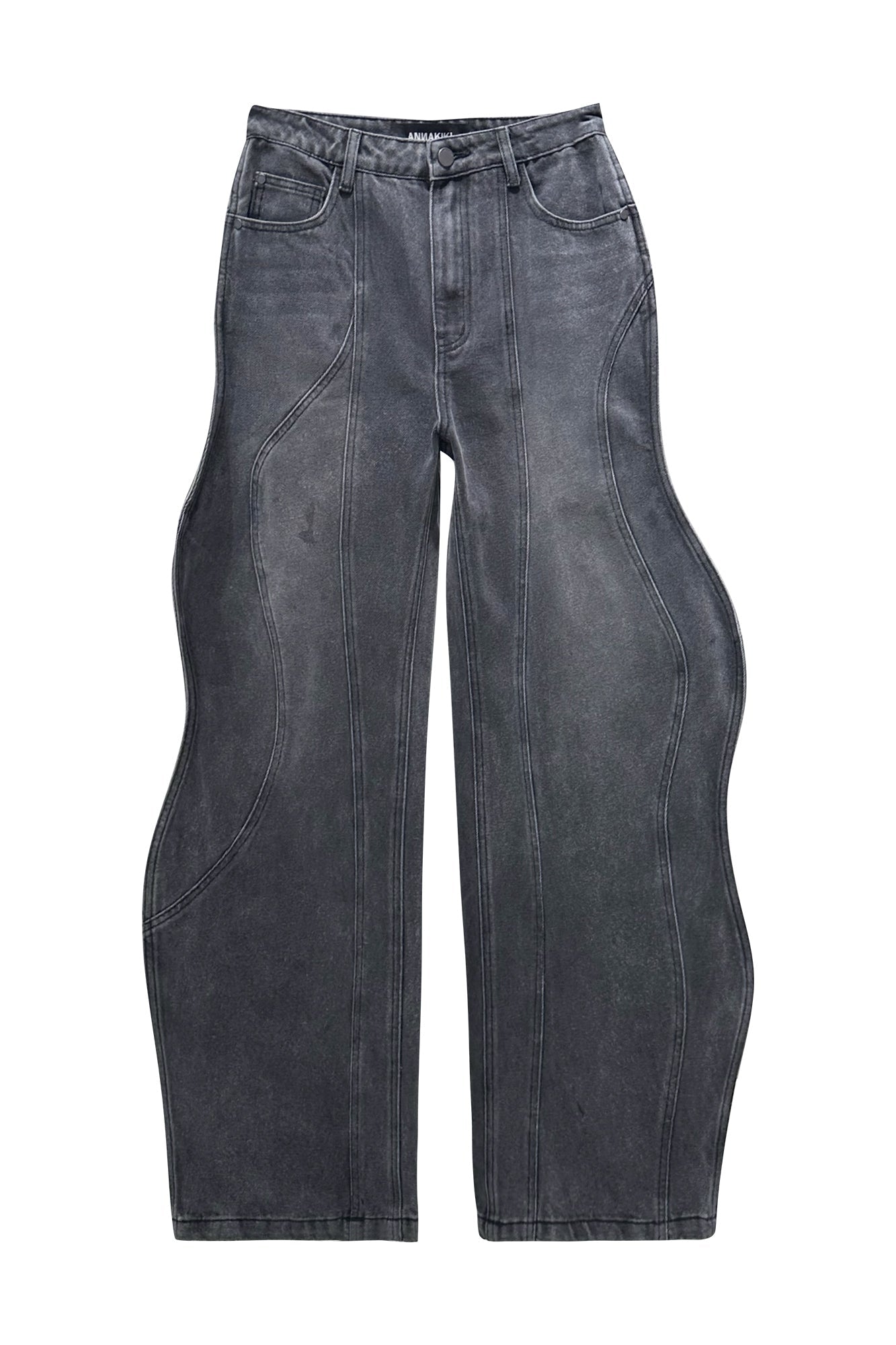 3d wave fractal deconstruction jeans