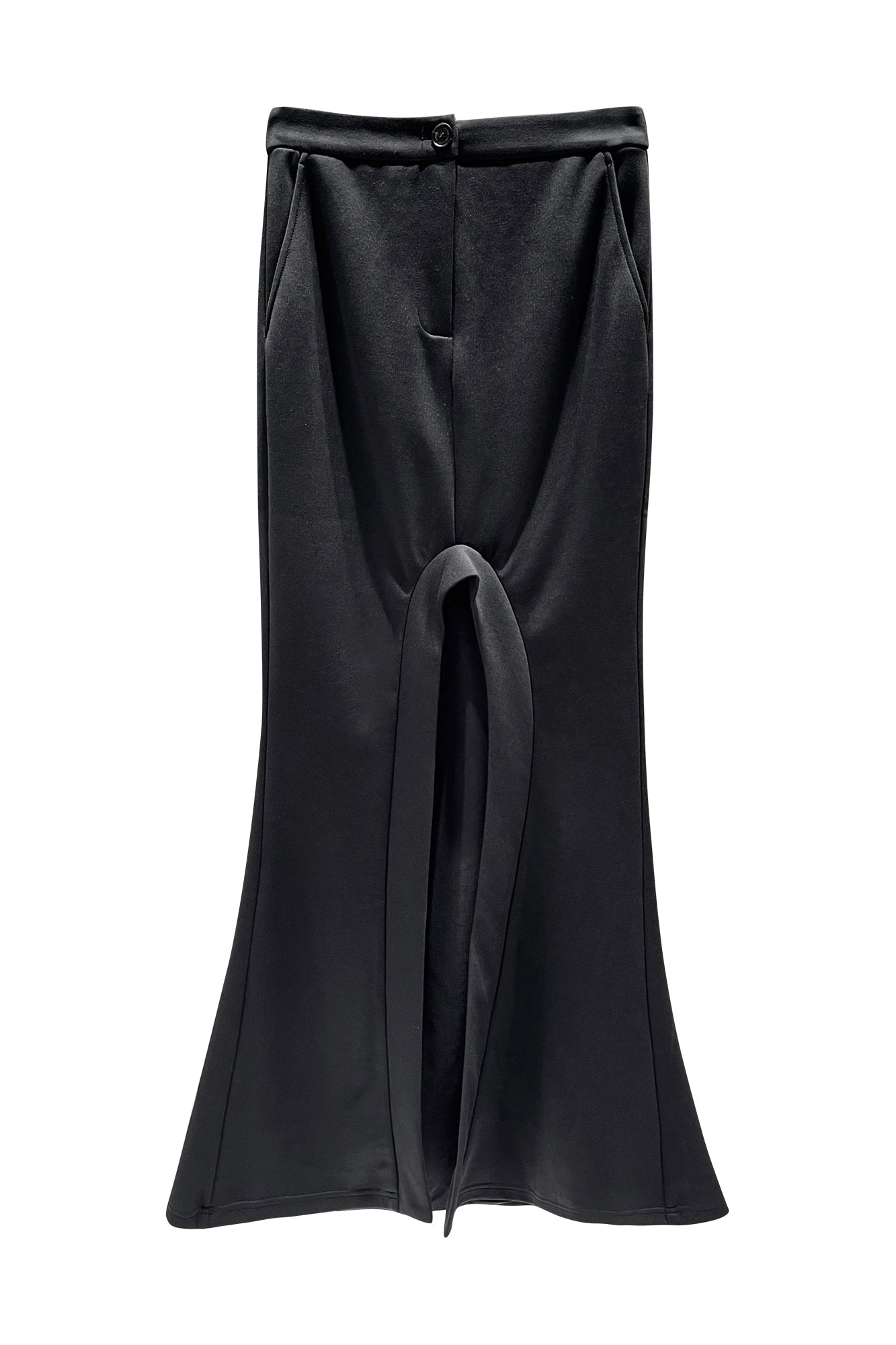 Curved split casual guard skirt