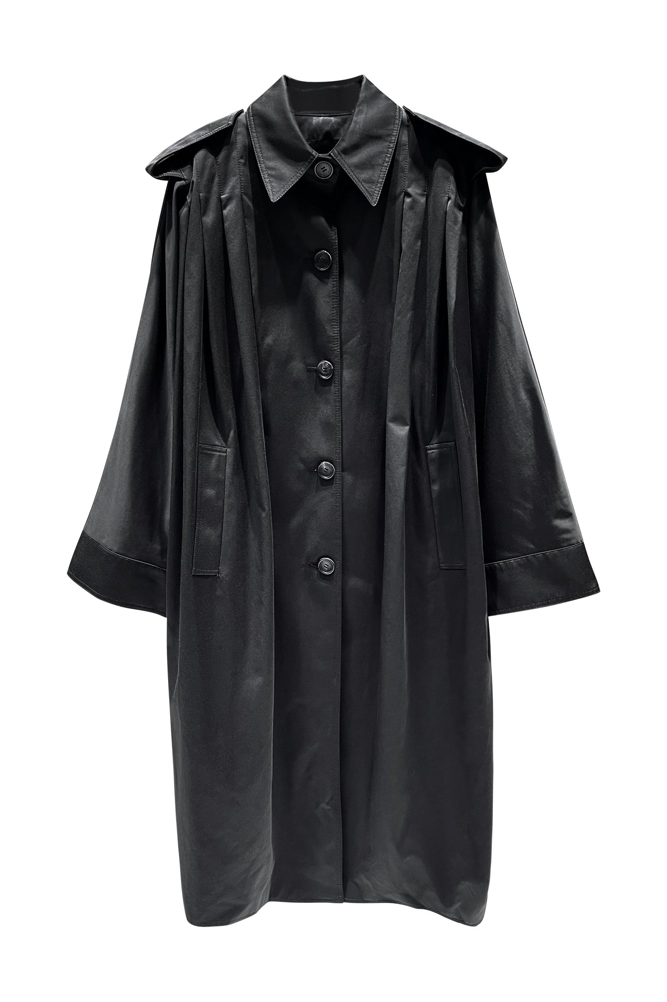 Bat sleeve baggy long jacket