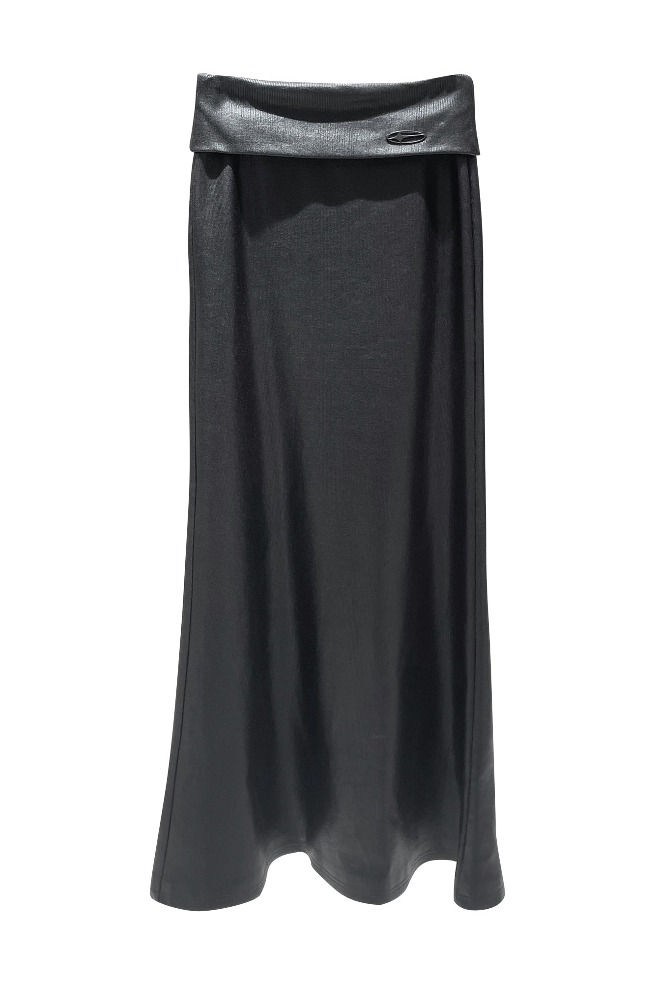 Folding low waisted long skirt