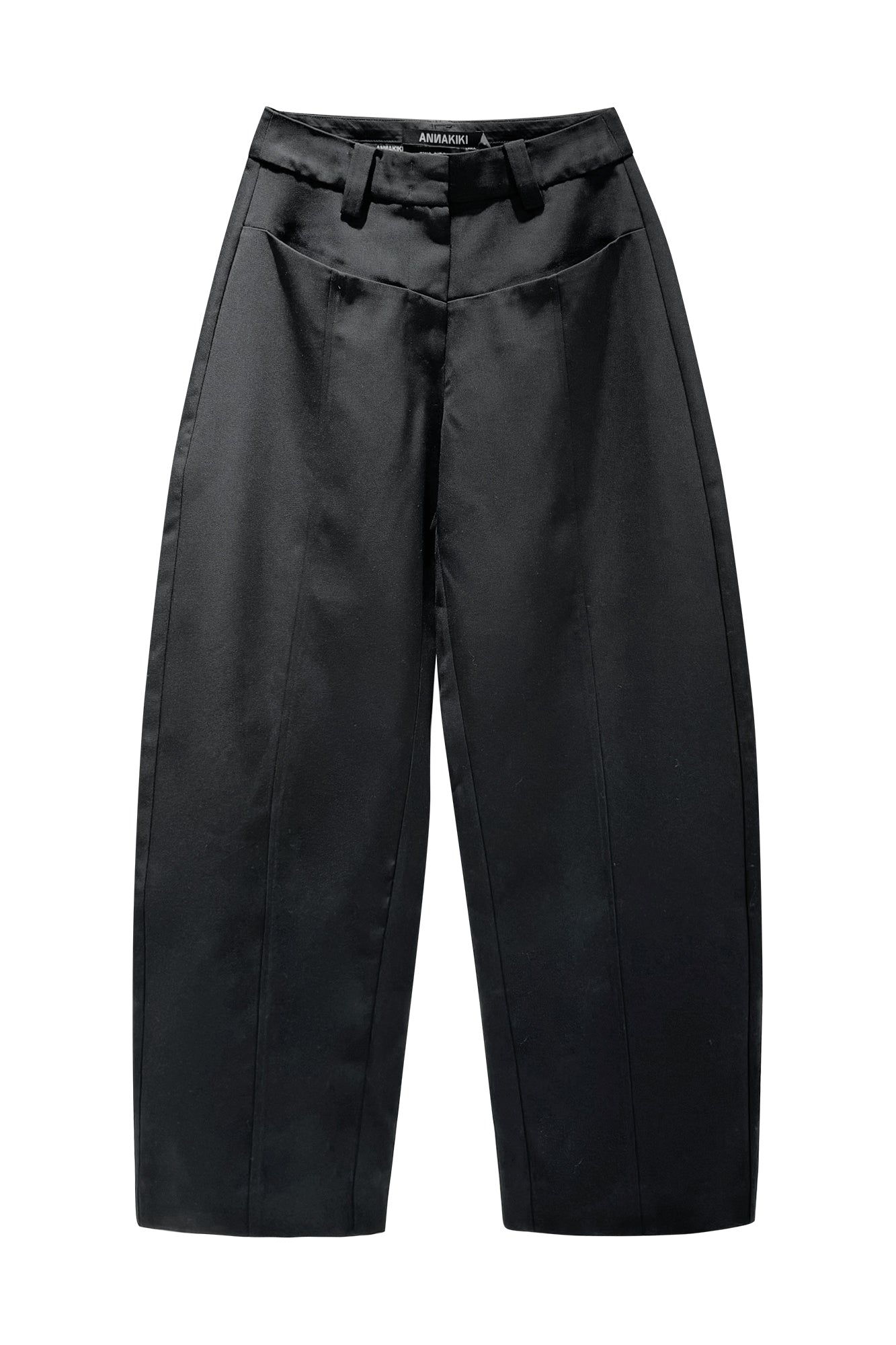 Wool scimitar mid-rise trousers