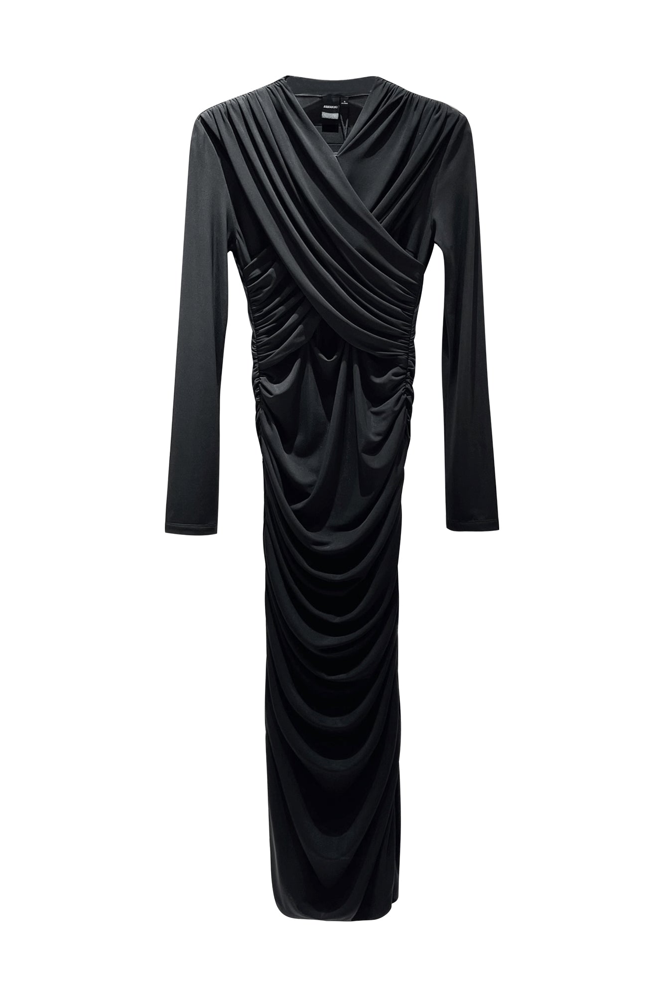 Pleated cutout dress