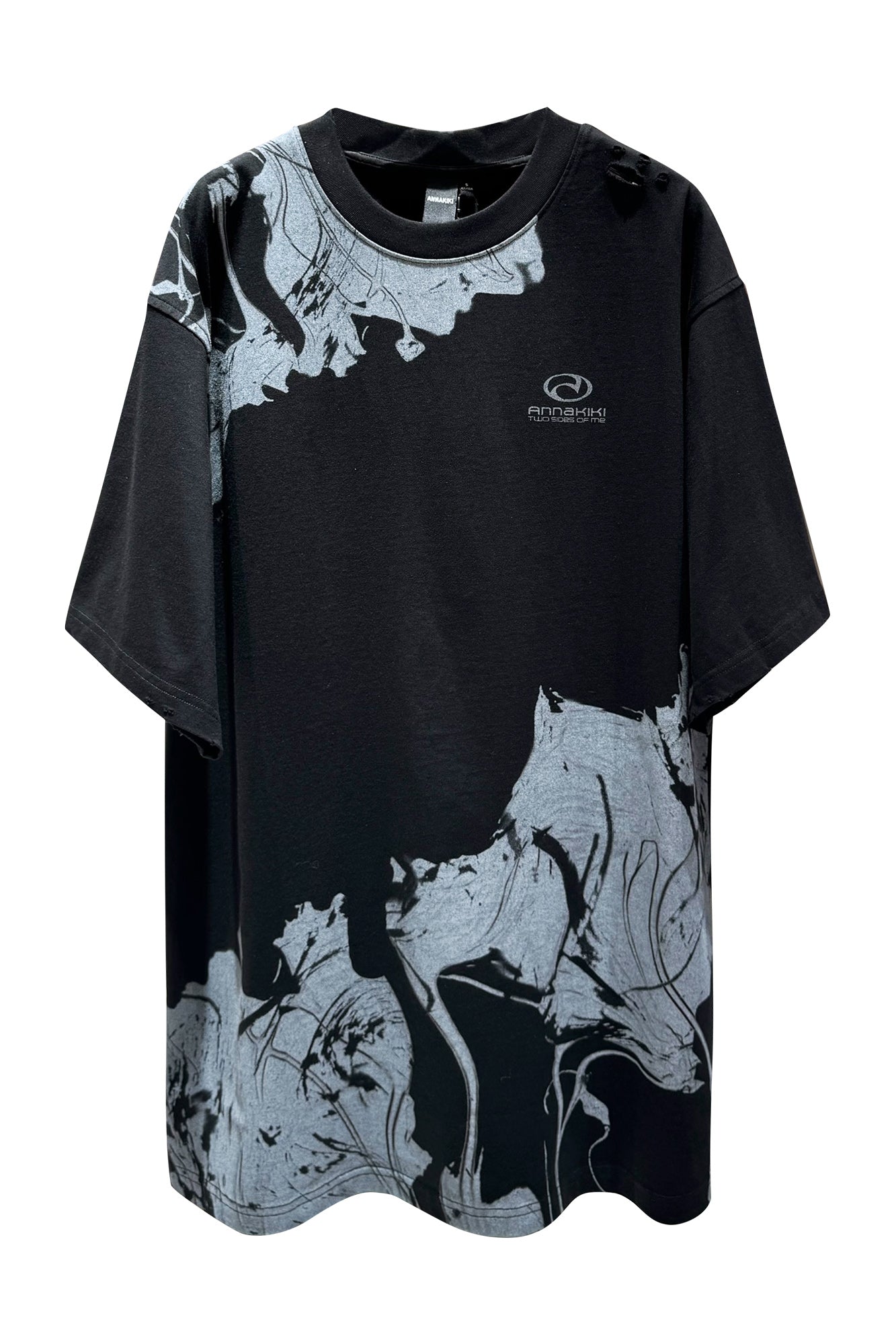 Digital floral printed t-shirt