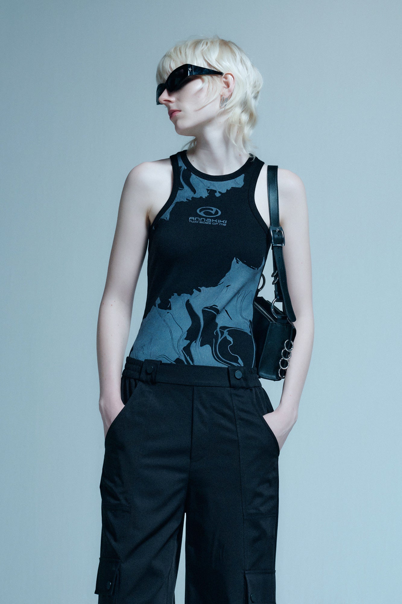 Digital floral printed vest