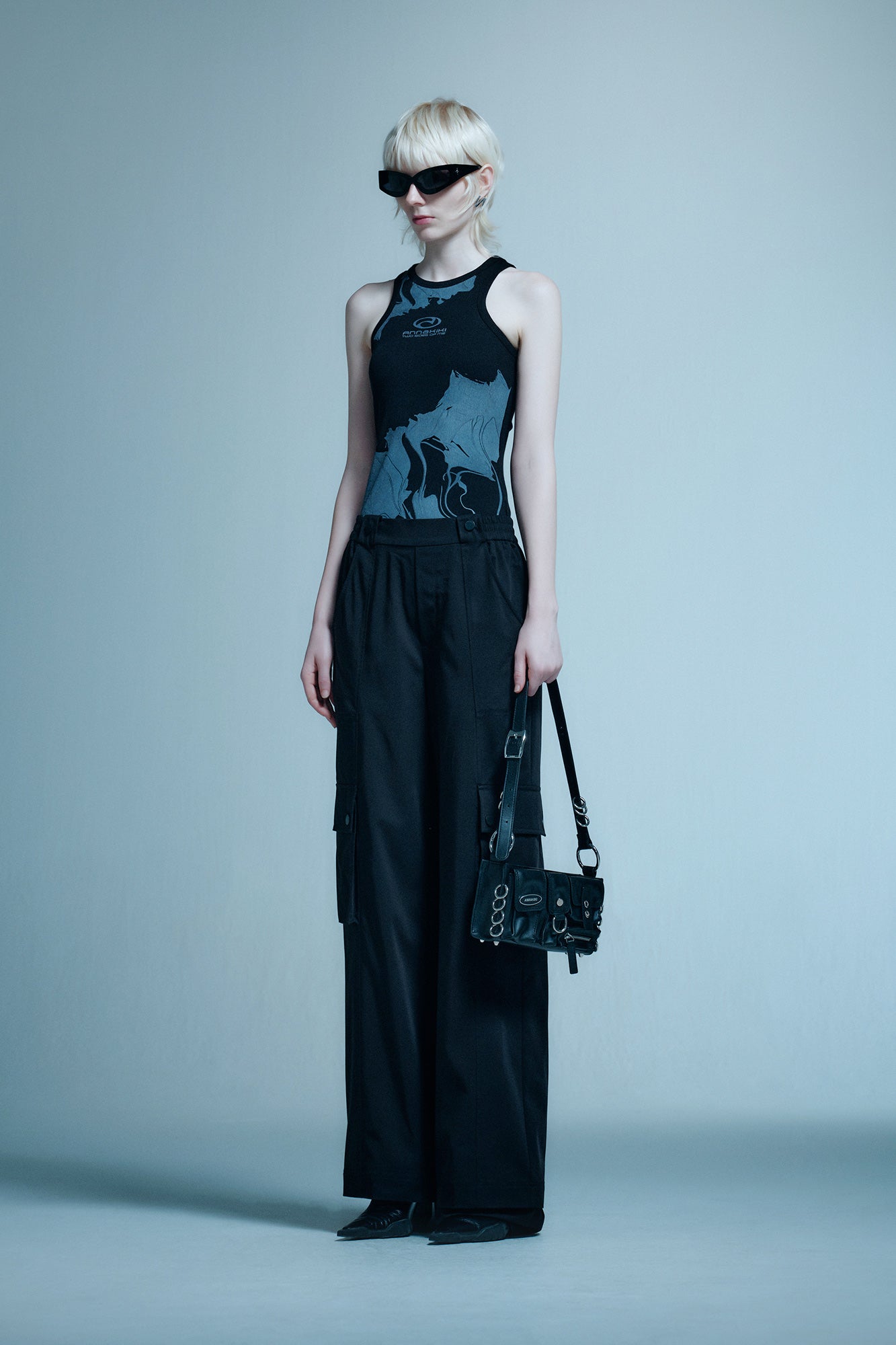 Work style loose trousers
