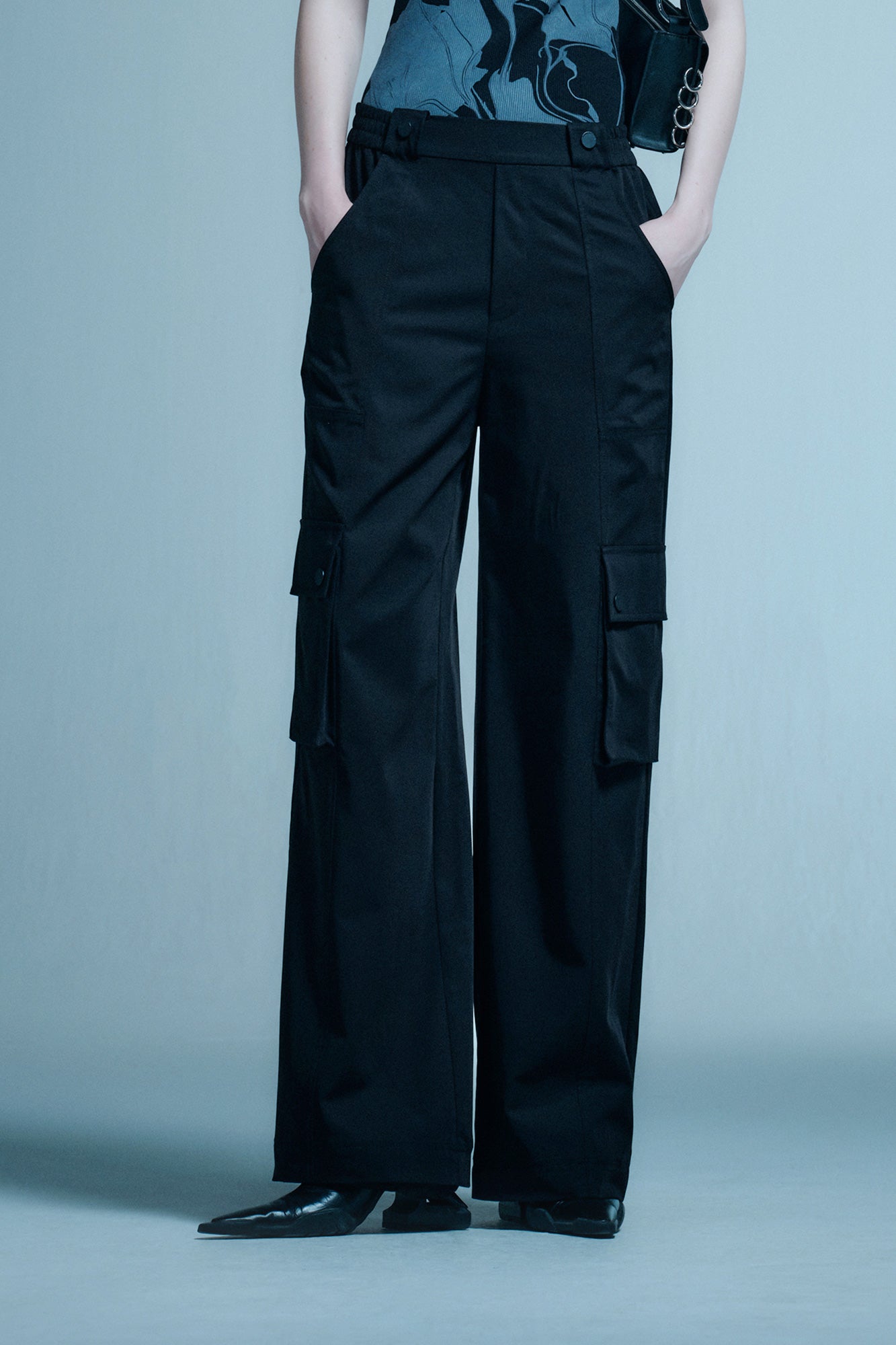 Work style loose trousers