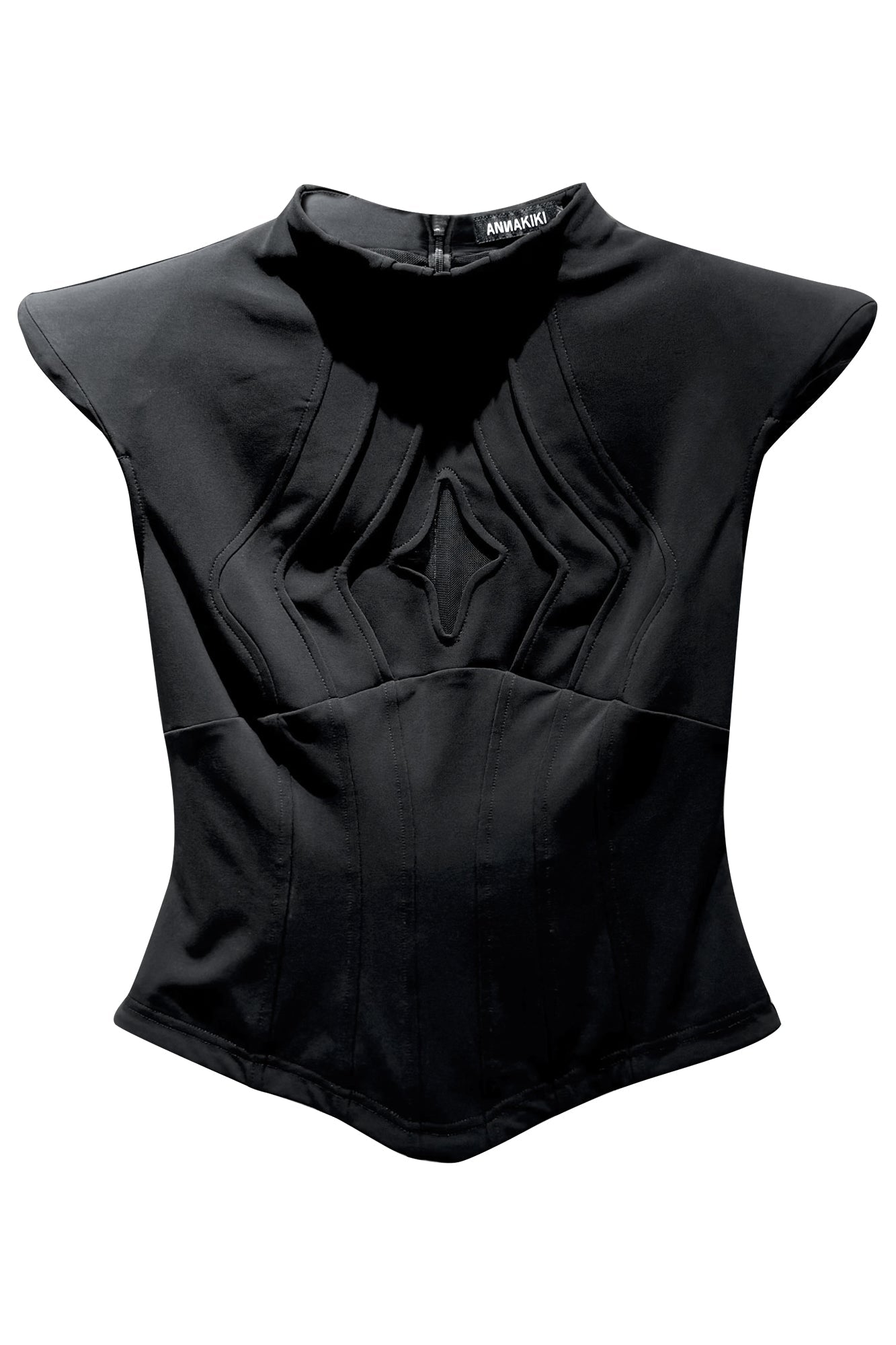 Multi-layer star cutout peplum top