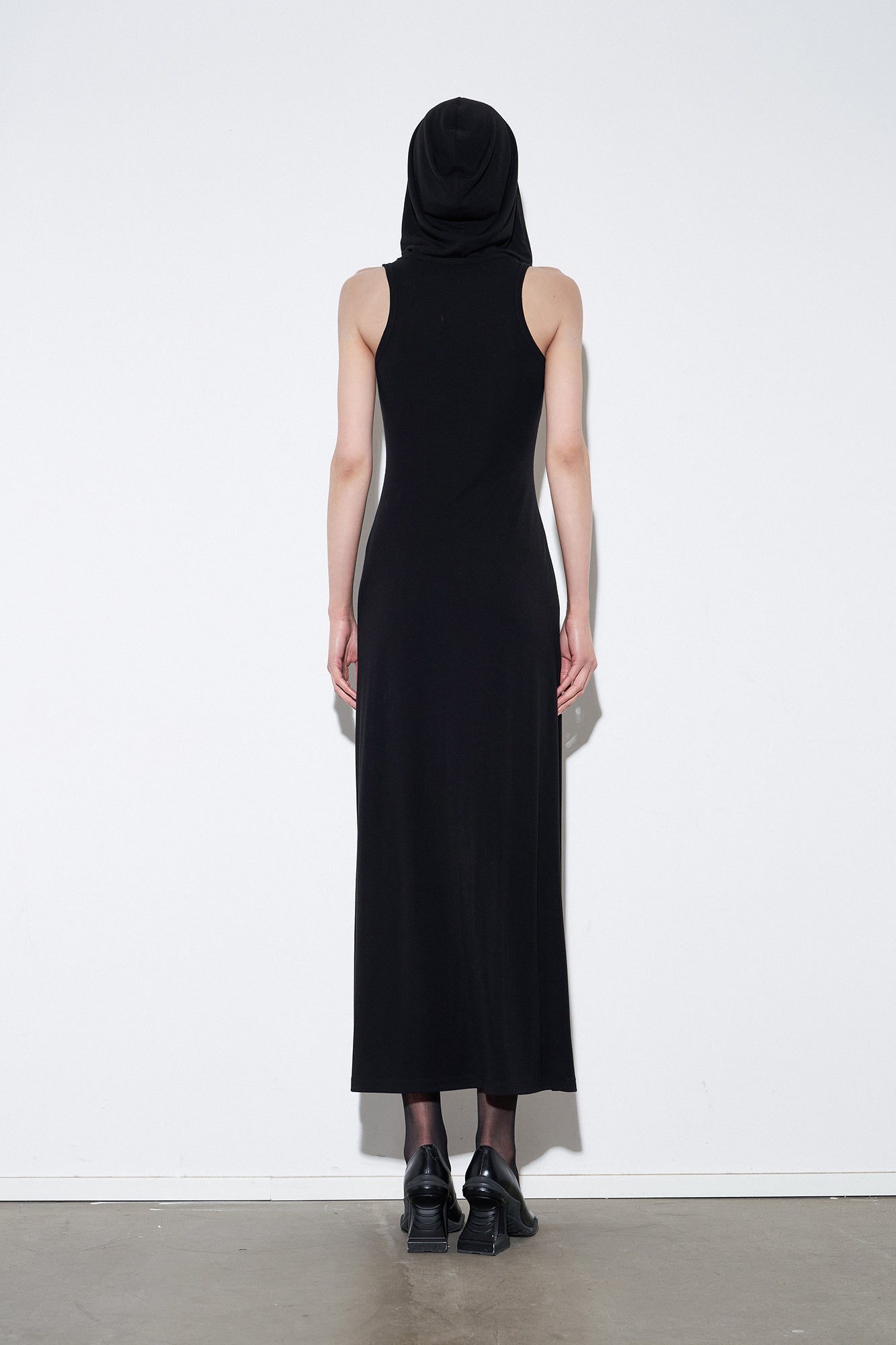 Four-pointed star twisted rope hooded dress