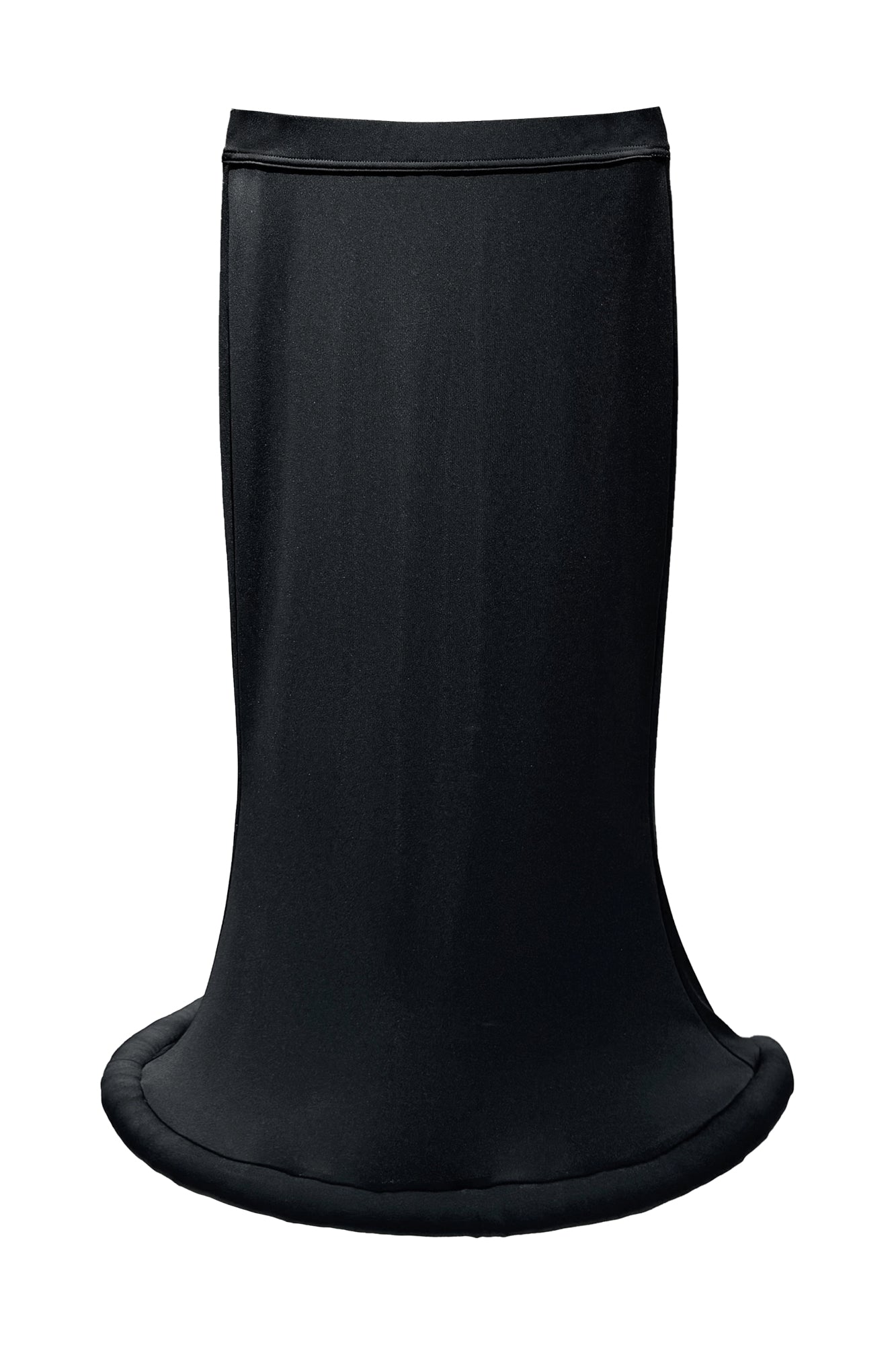 Acetate ufo fishtail midi skirt