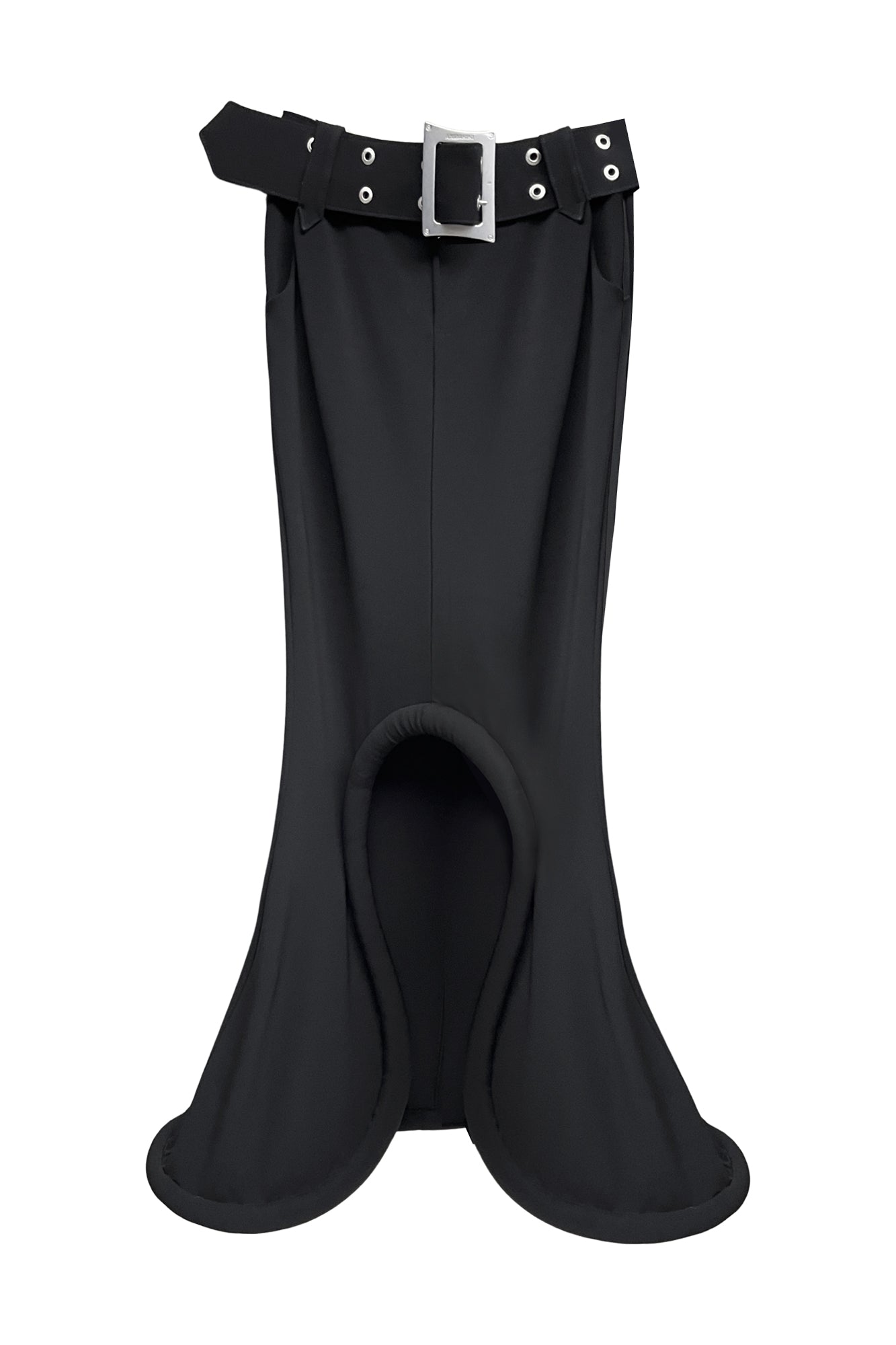Ufo-hem fishtail skirt