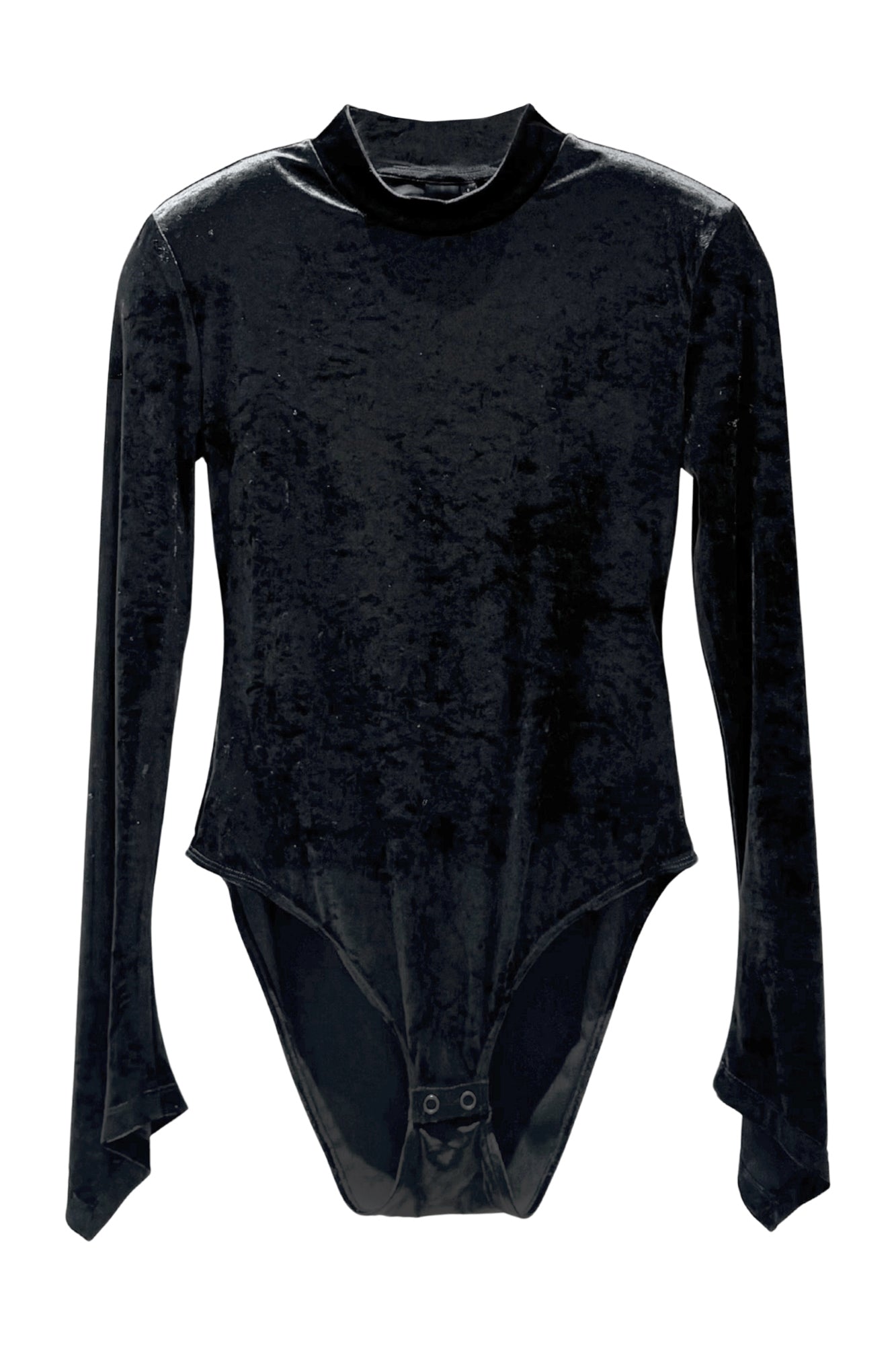Acetate velvet off-shoulder jumpsuit