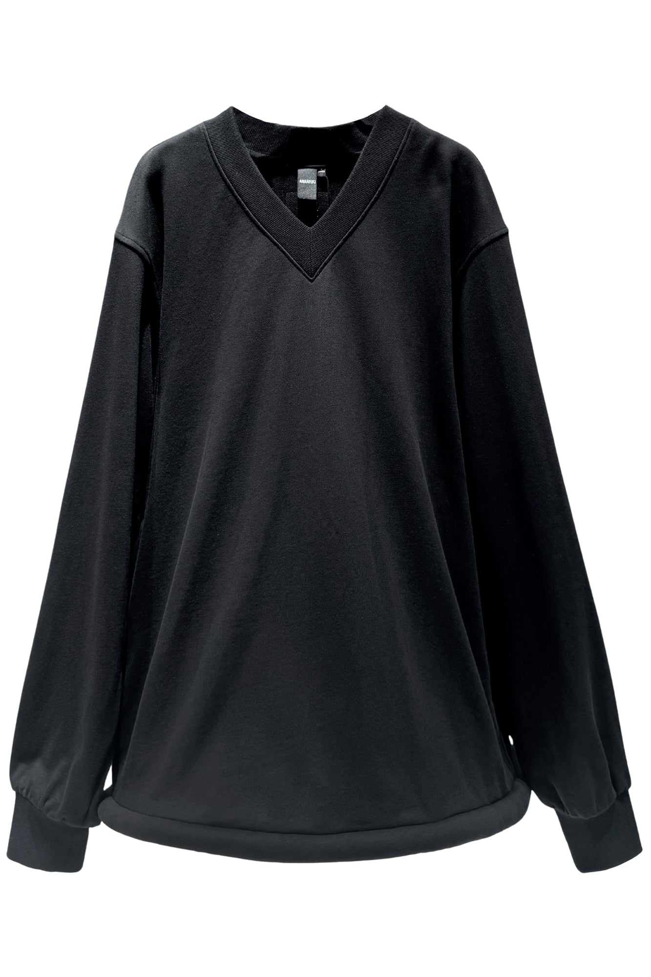 Ufo-hem v-neck sweatshirt