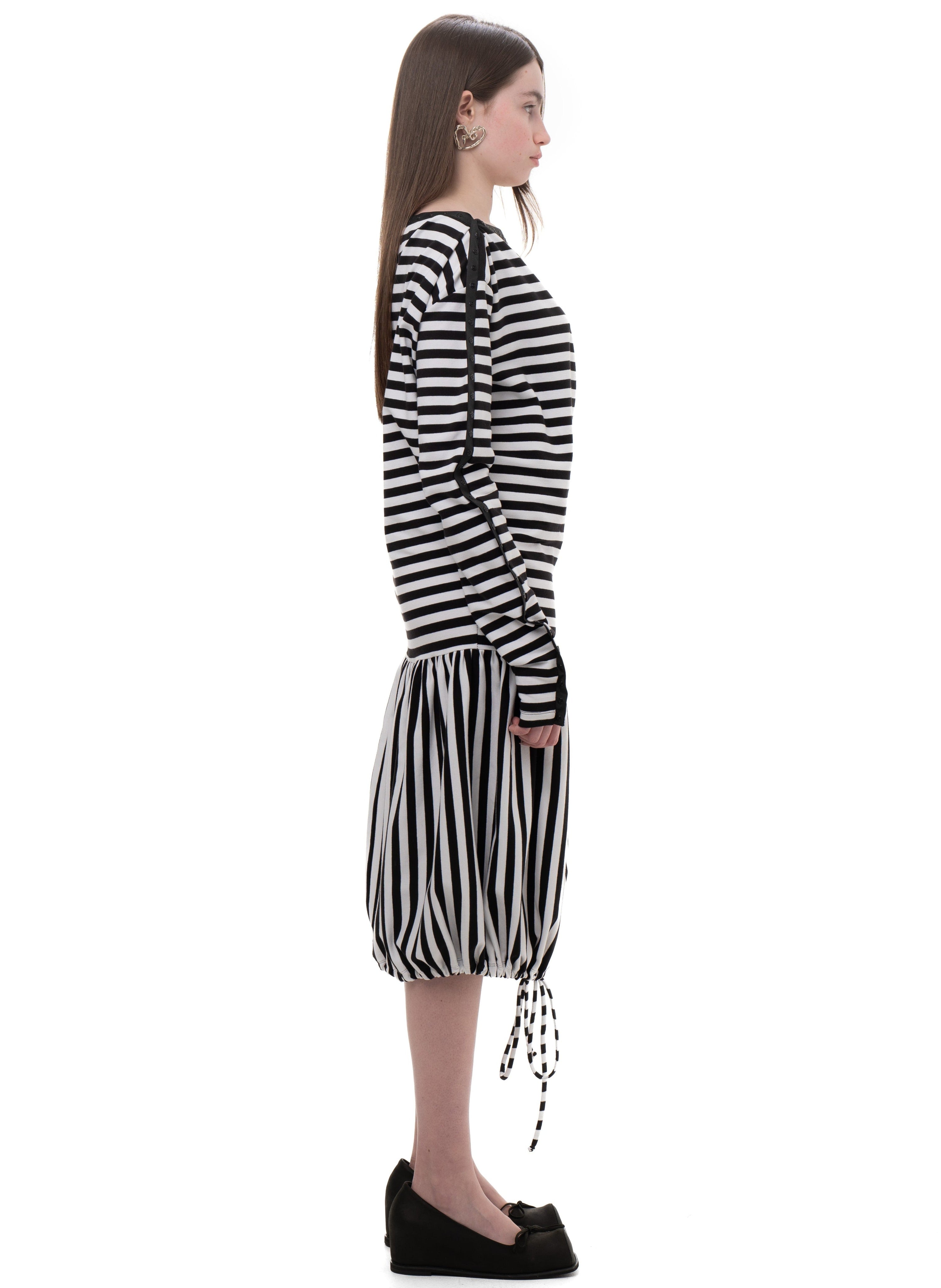 Snap dress striped