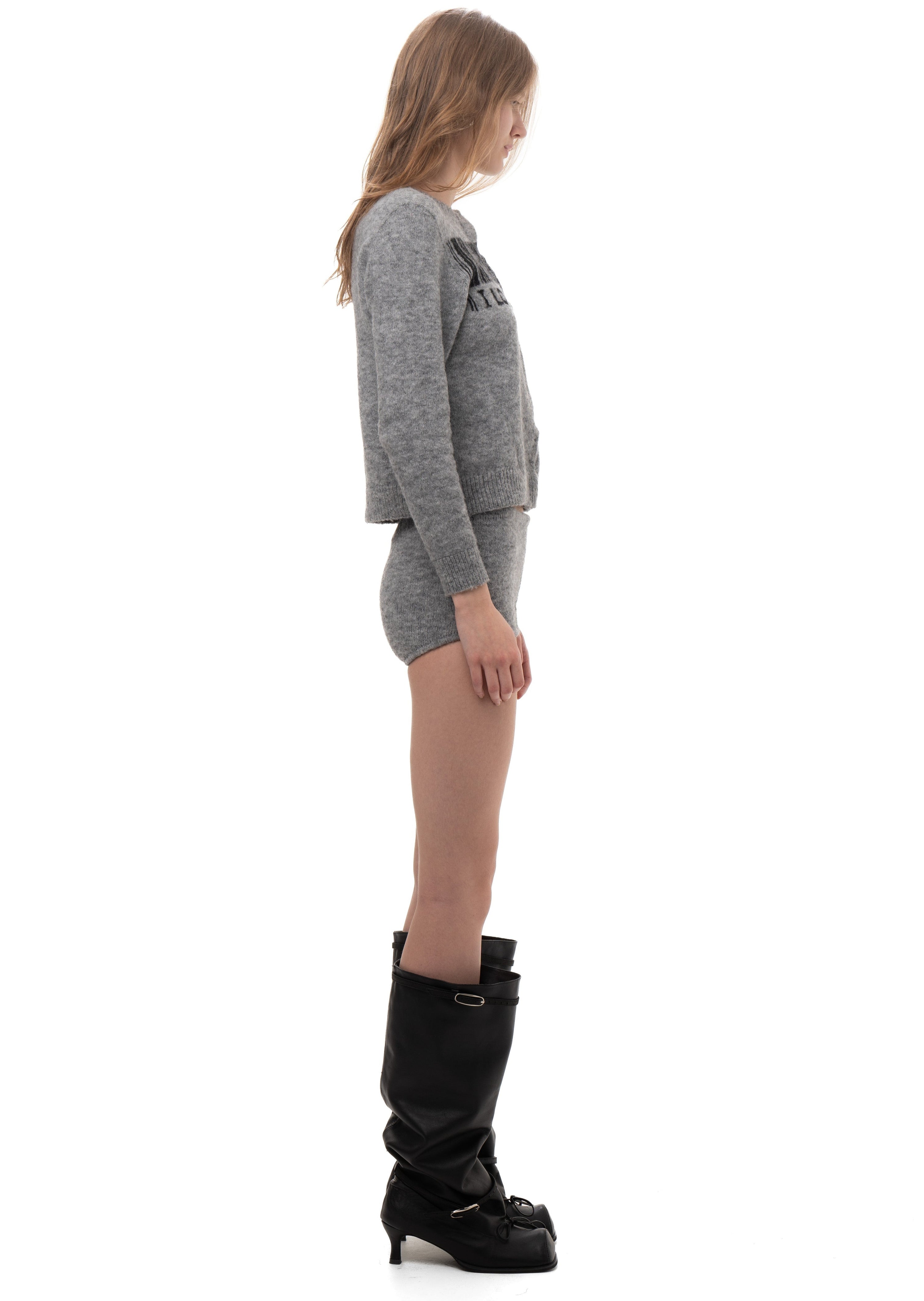 I love you knit micro shorts