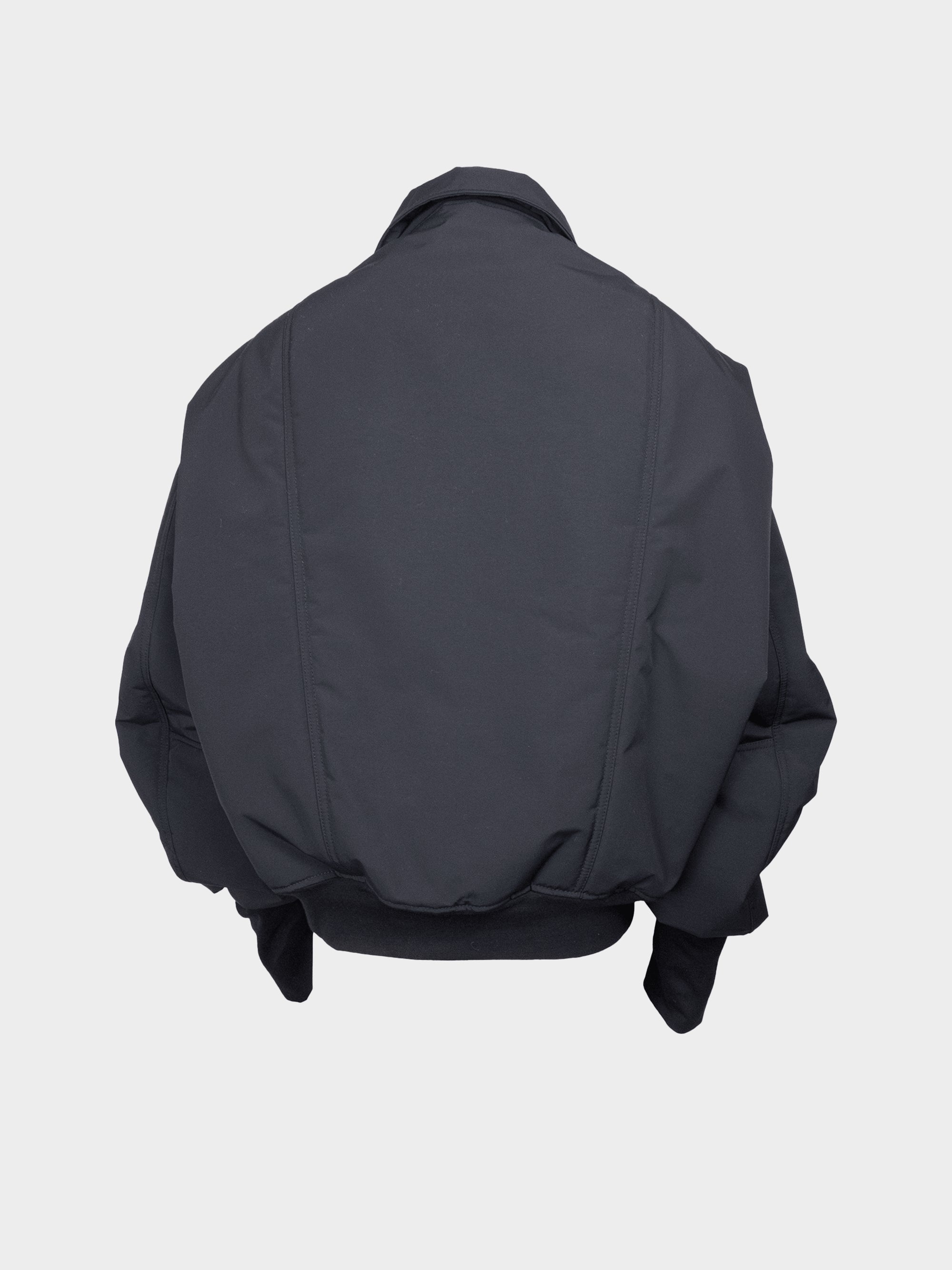 Sculpted-sleeve puffed bomber