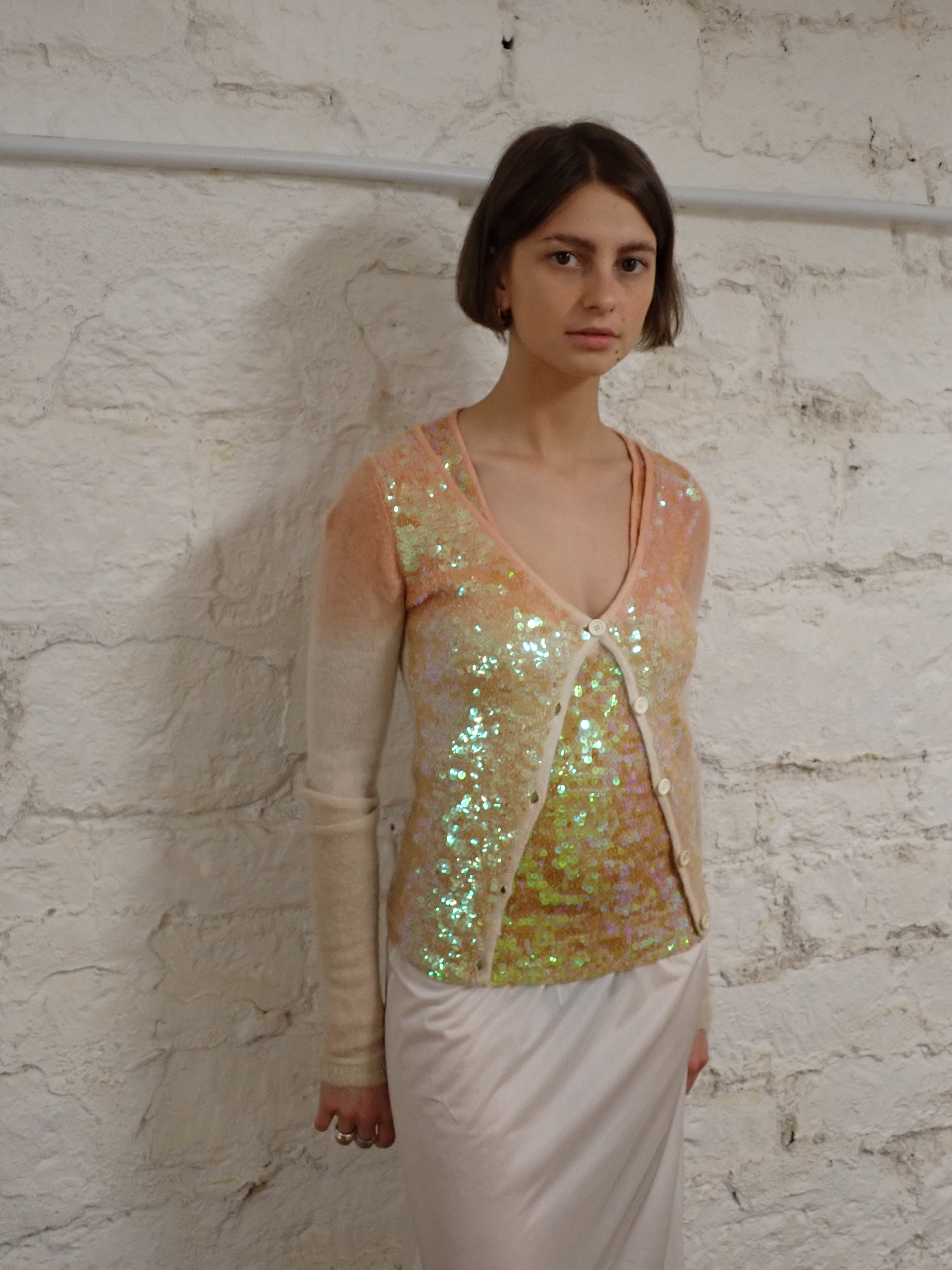 Sequin twin set