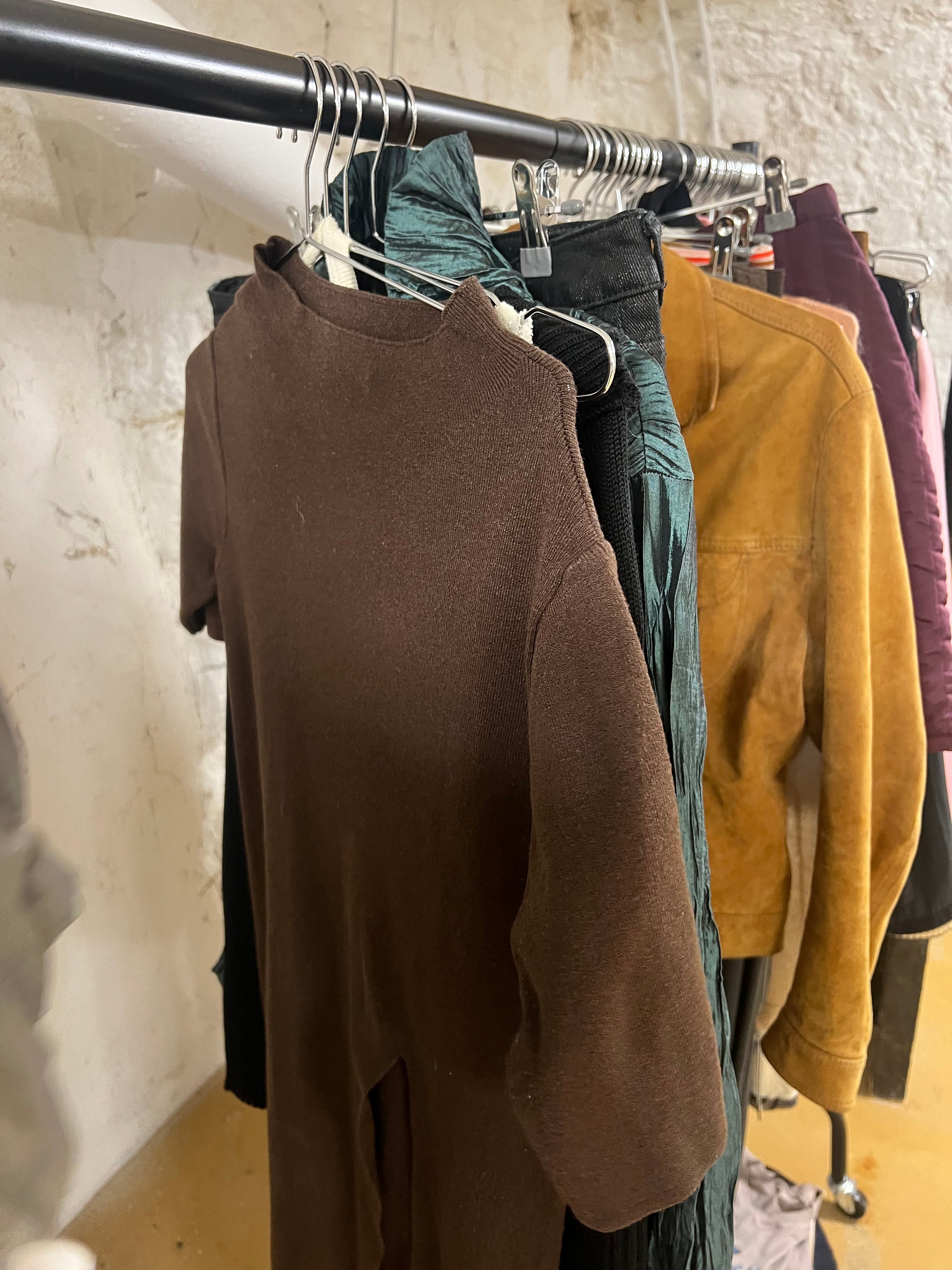 Cut out brown dress