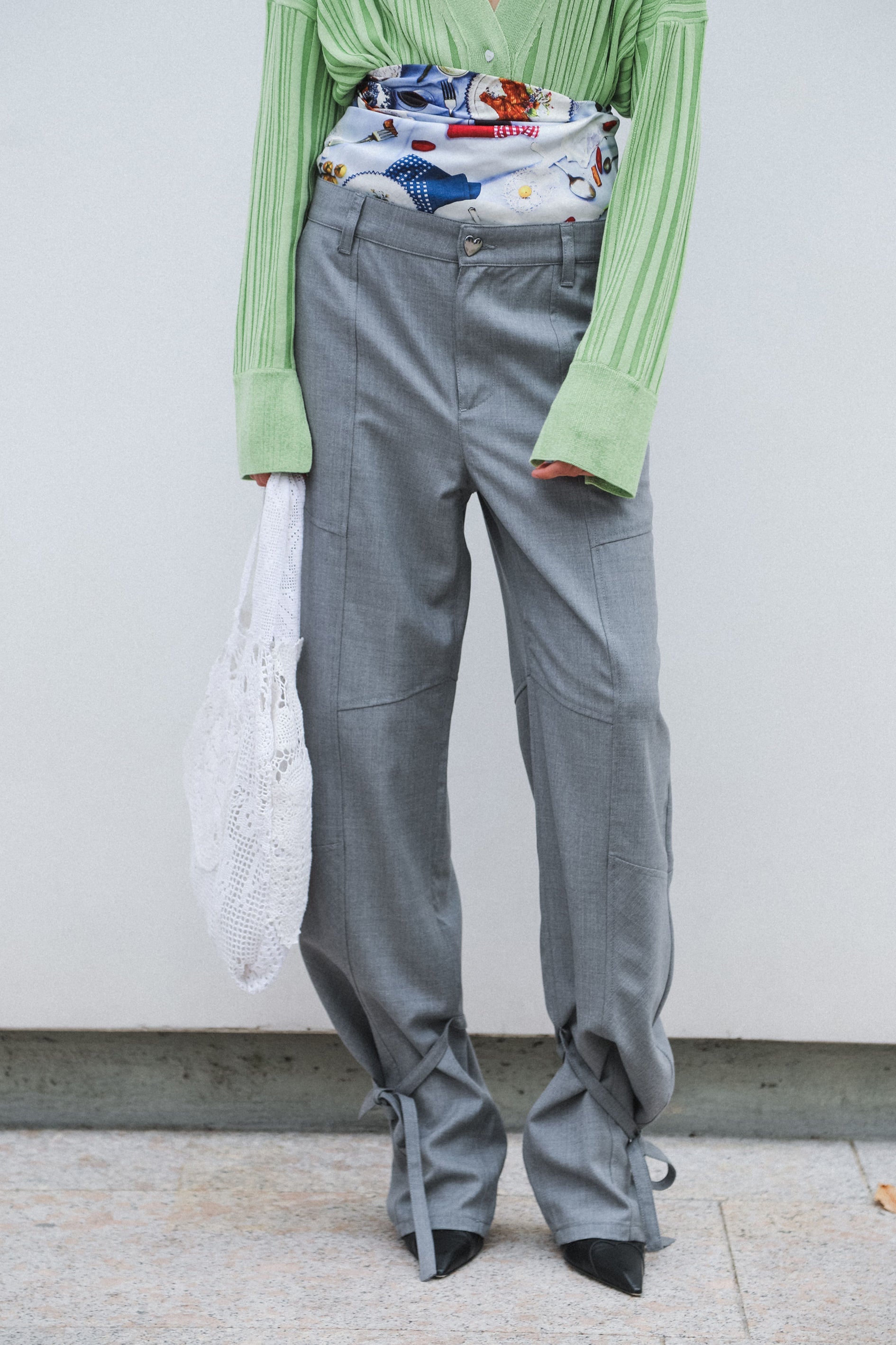 Lazy tailored pants