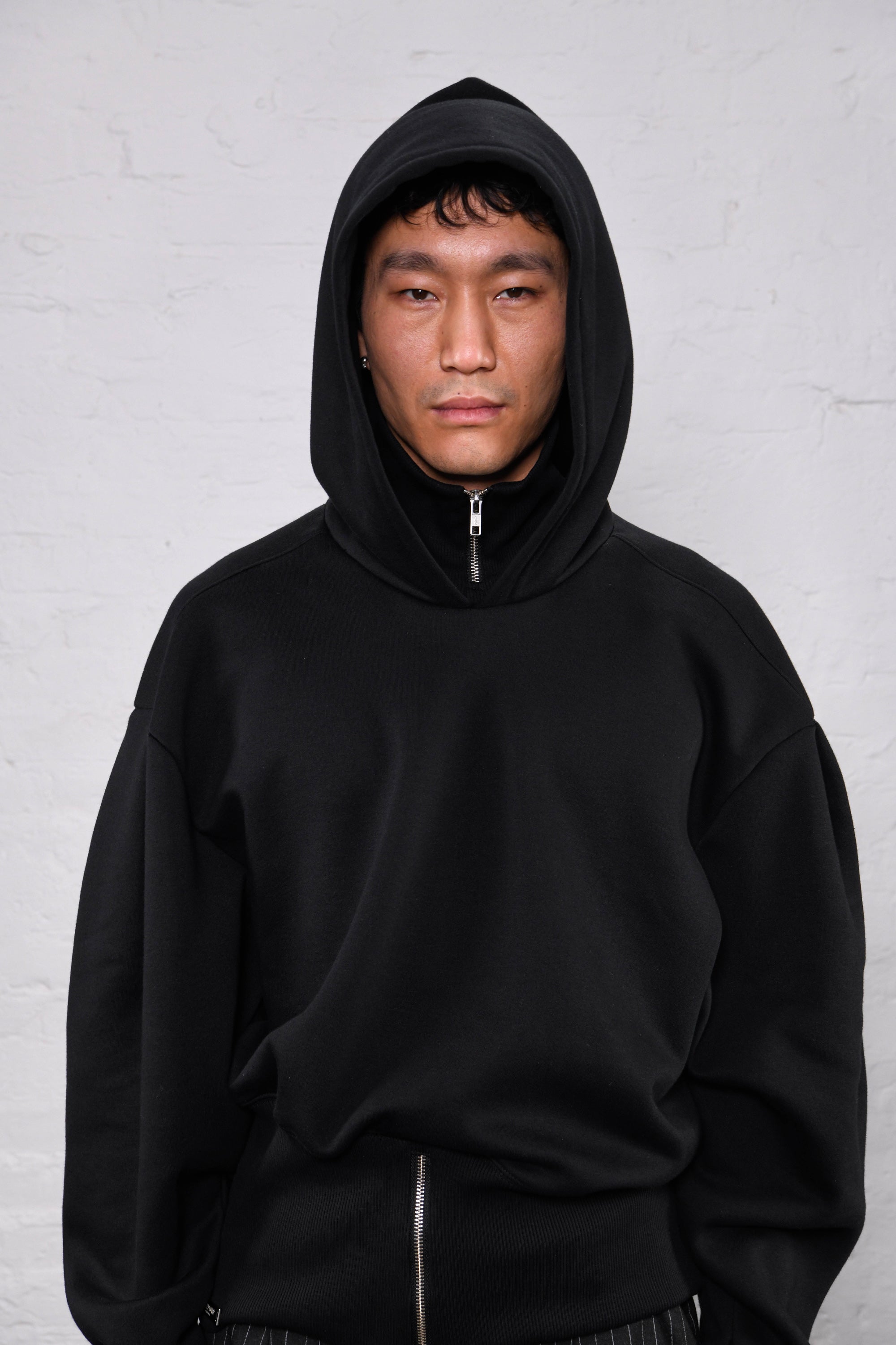 Zip hoodie black