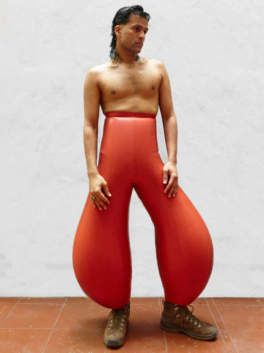 Red limo inflatable trousers