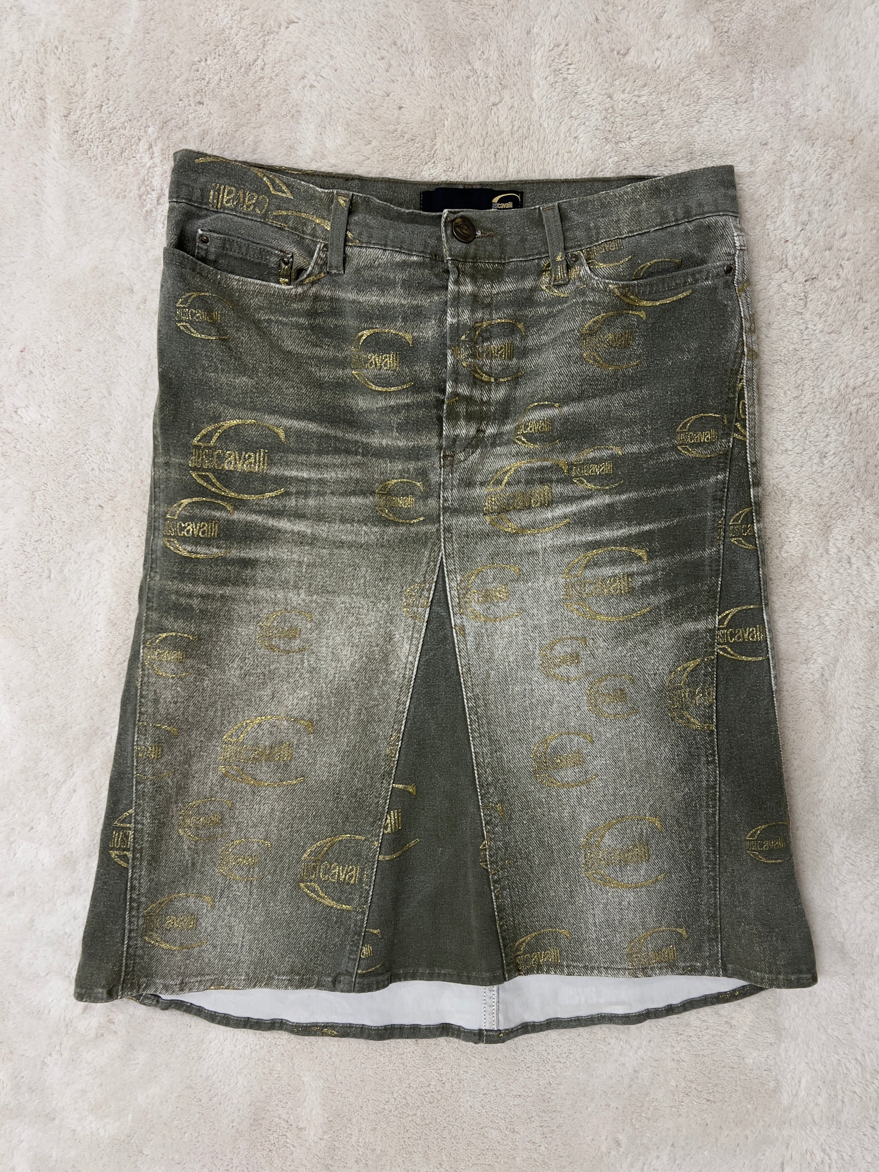 Just cavalli denim skirt