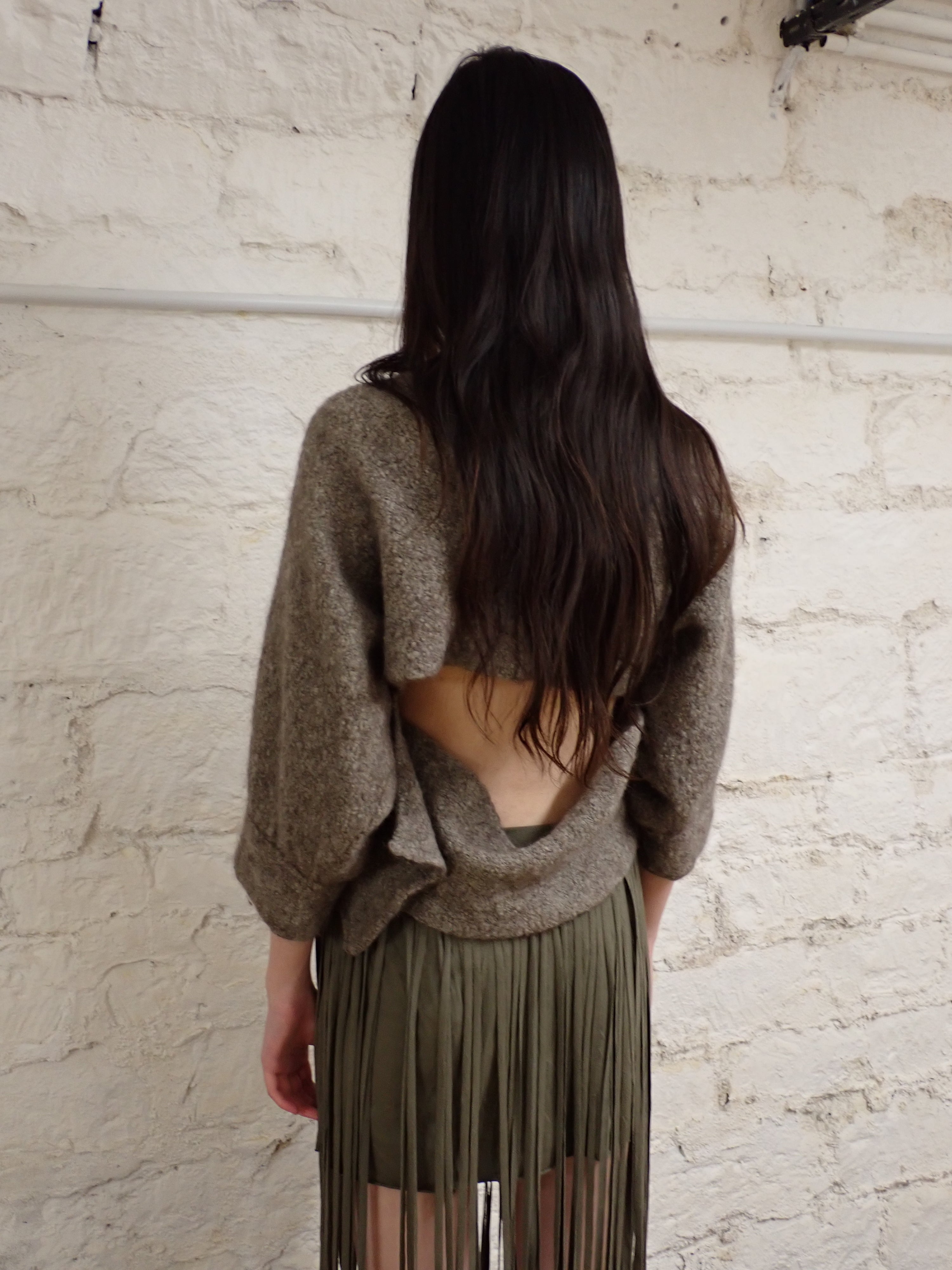 Asymmetric cardigan