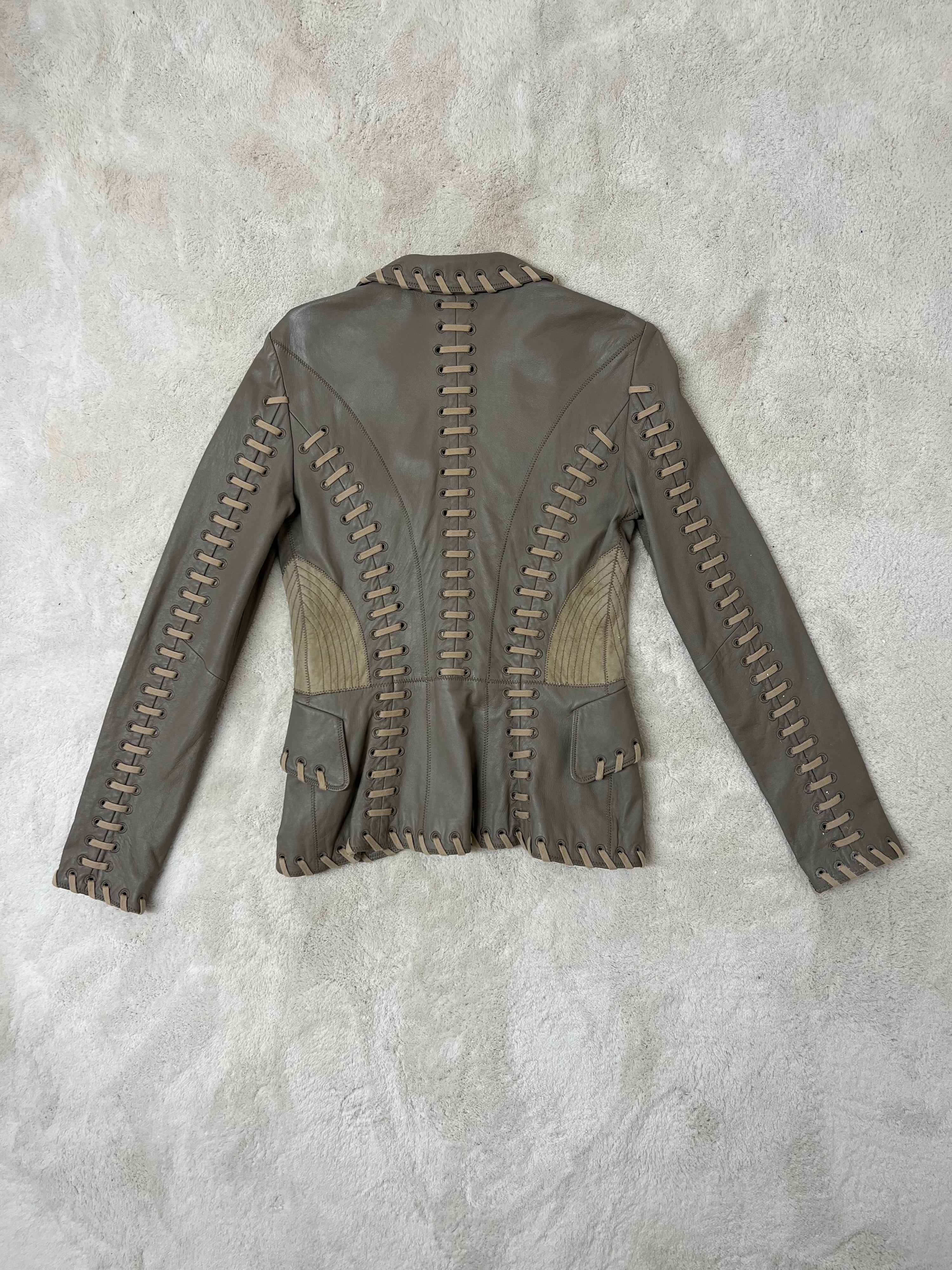 Roberto cavali leather jacket