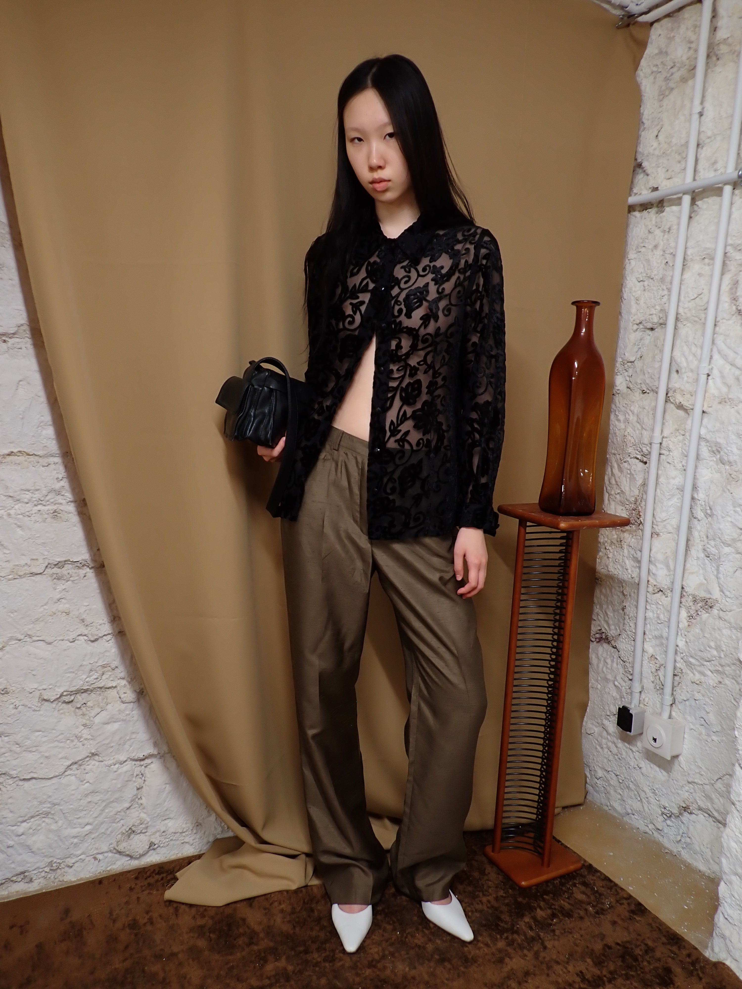 Silky trousers