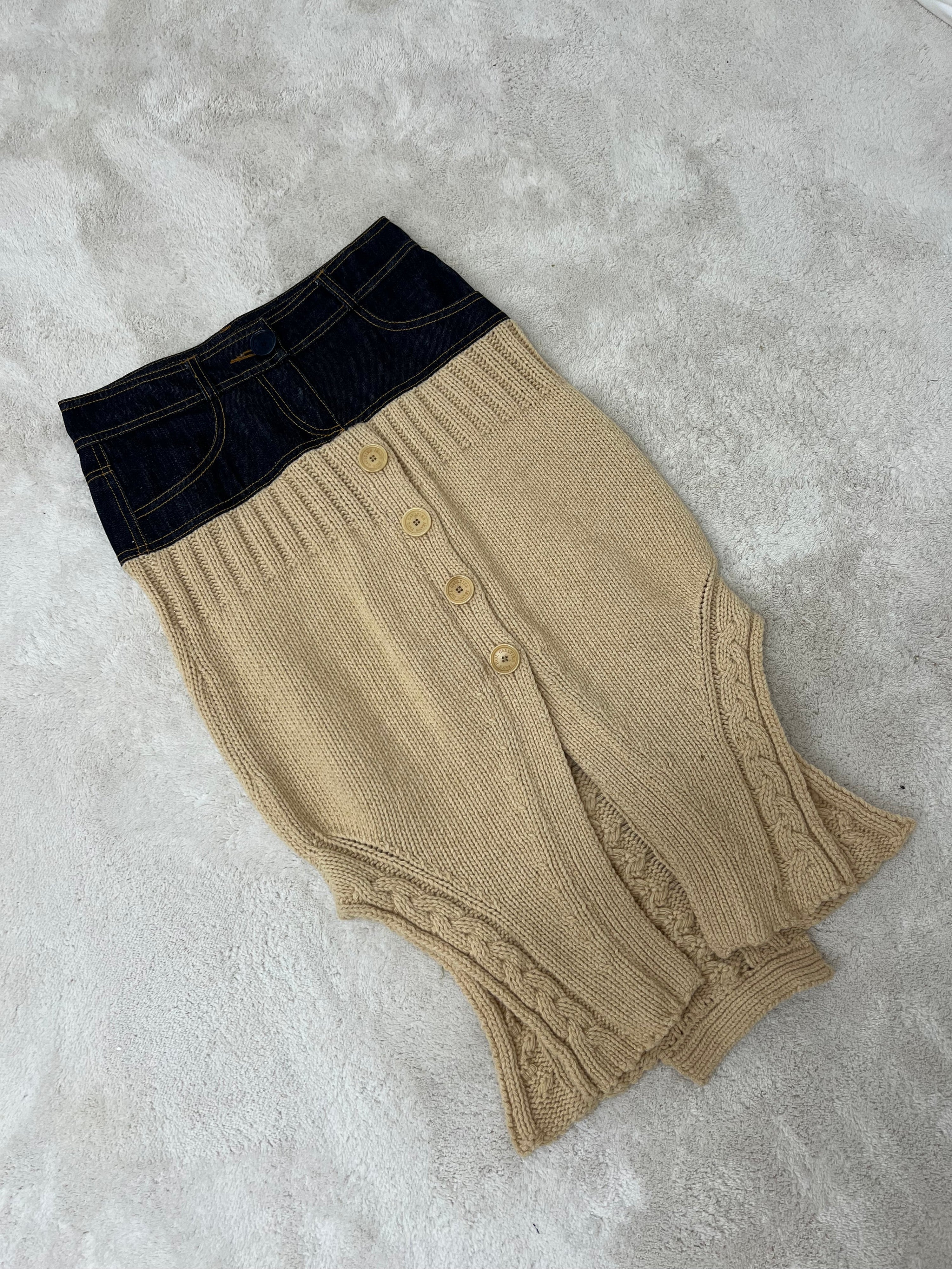 Jean paul gaultier midi skirt